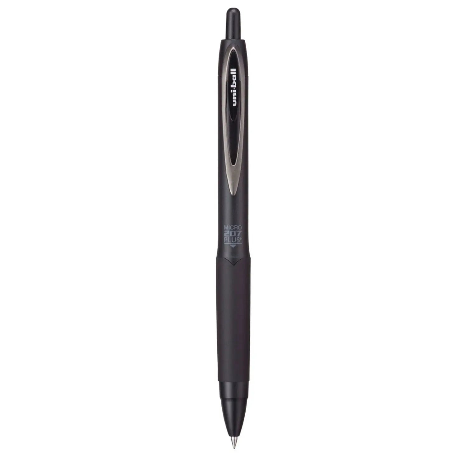 207 Plus+ Gel Pen, Retractable, Micro 0.5 mm, Black Ink, Black Barrel, Dozen uniball® Flipcost