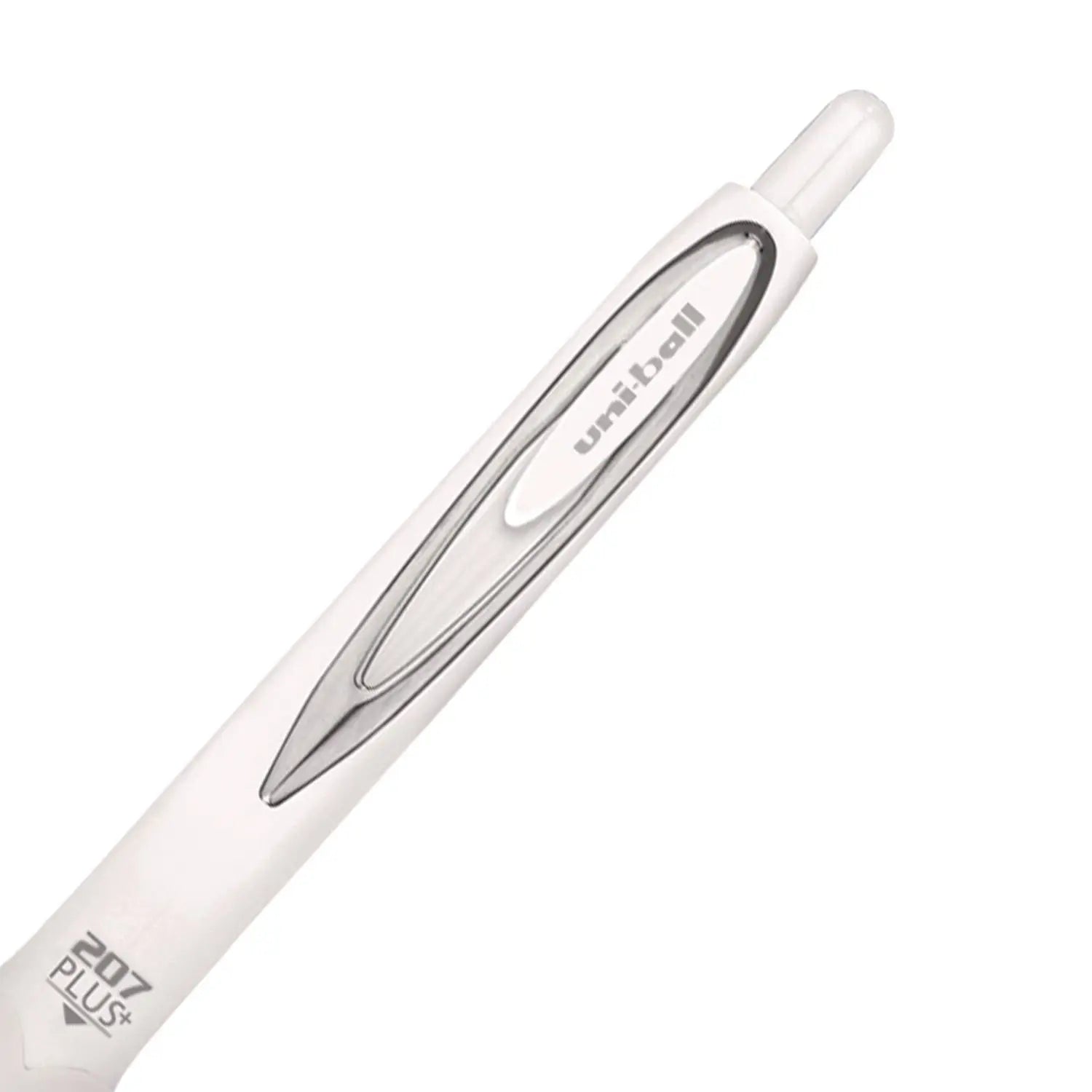 207 Plus+ Gel Pen, Retractable, Medium 0.7 mm, Black Ink, White Barrel, Dozen uniball® Flipcost