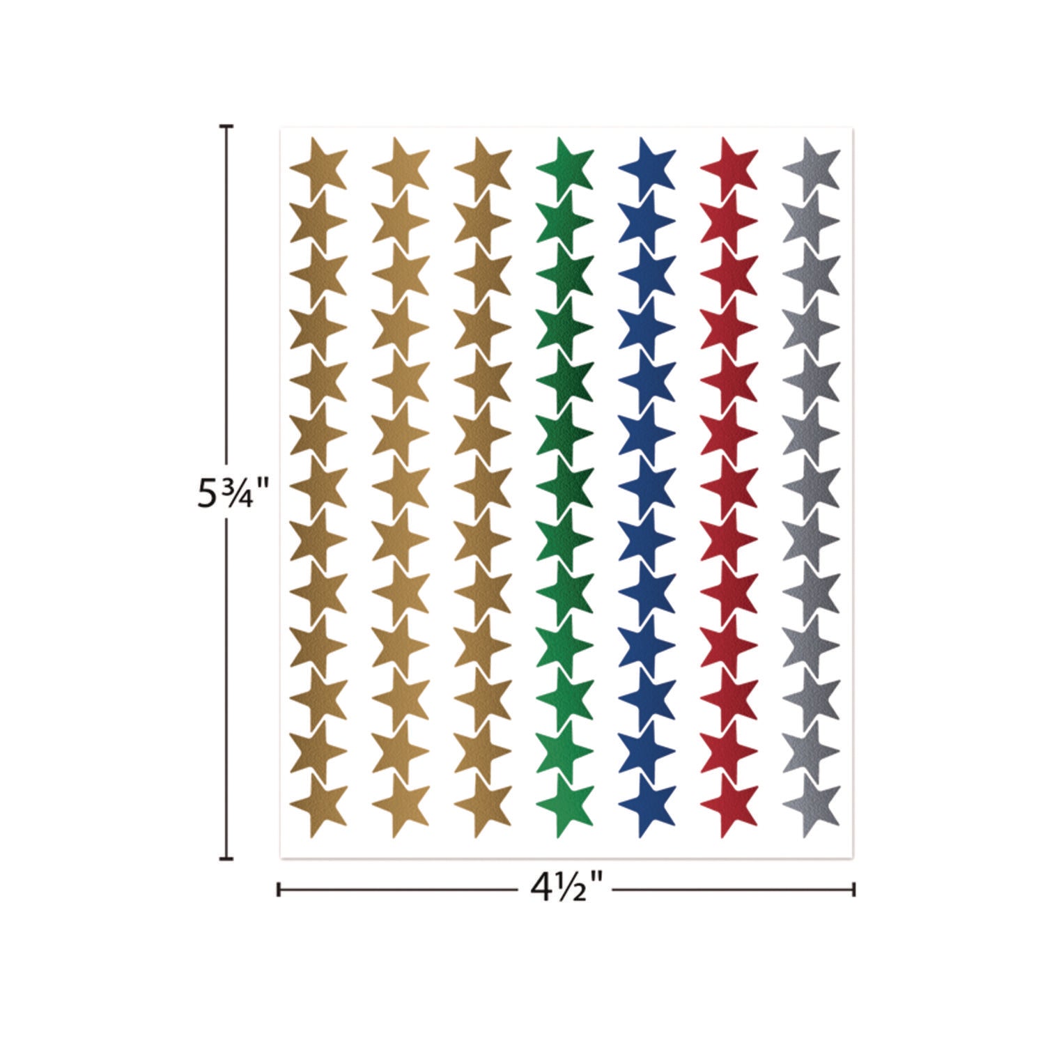 Teacher Created Resources Sticker Valu-Pak, Foil Stars, 686/pack