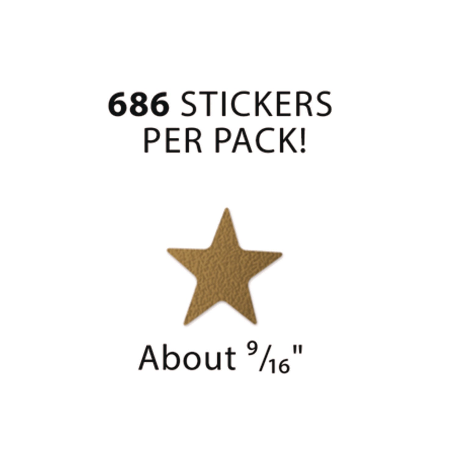 Teacher Created Resources Sticker Valu-Pak, Foil Stars, 686/pack