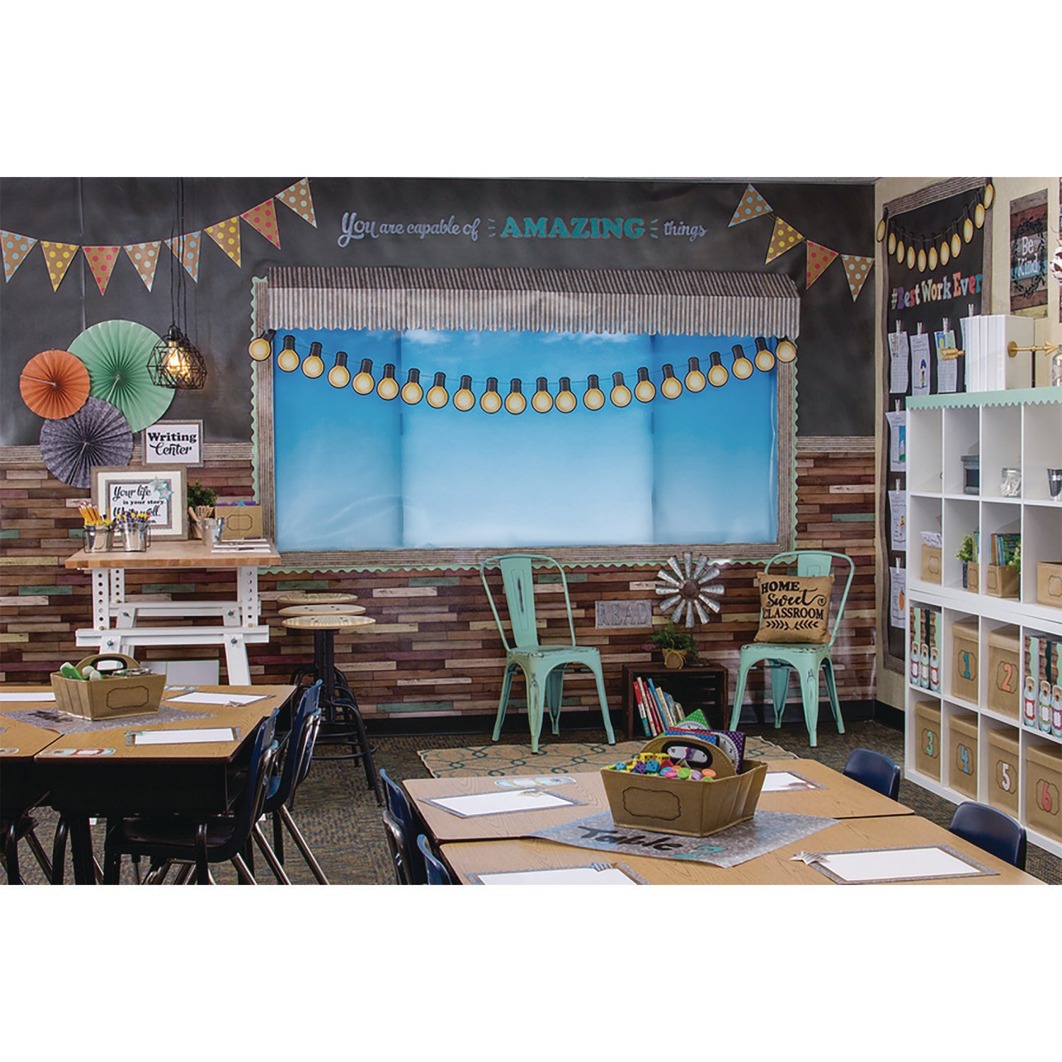 Teacher Created Resources Better Than Paper Bulletin Board Roll, 4 Ft X 12 Ft, Chalkboard