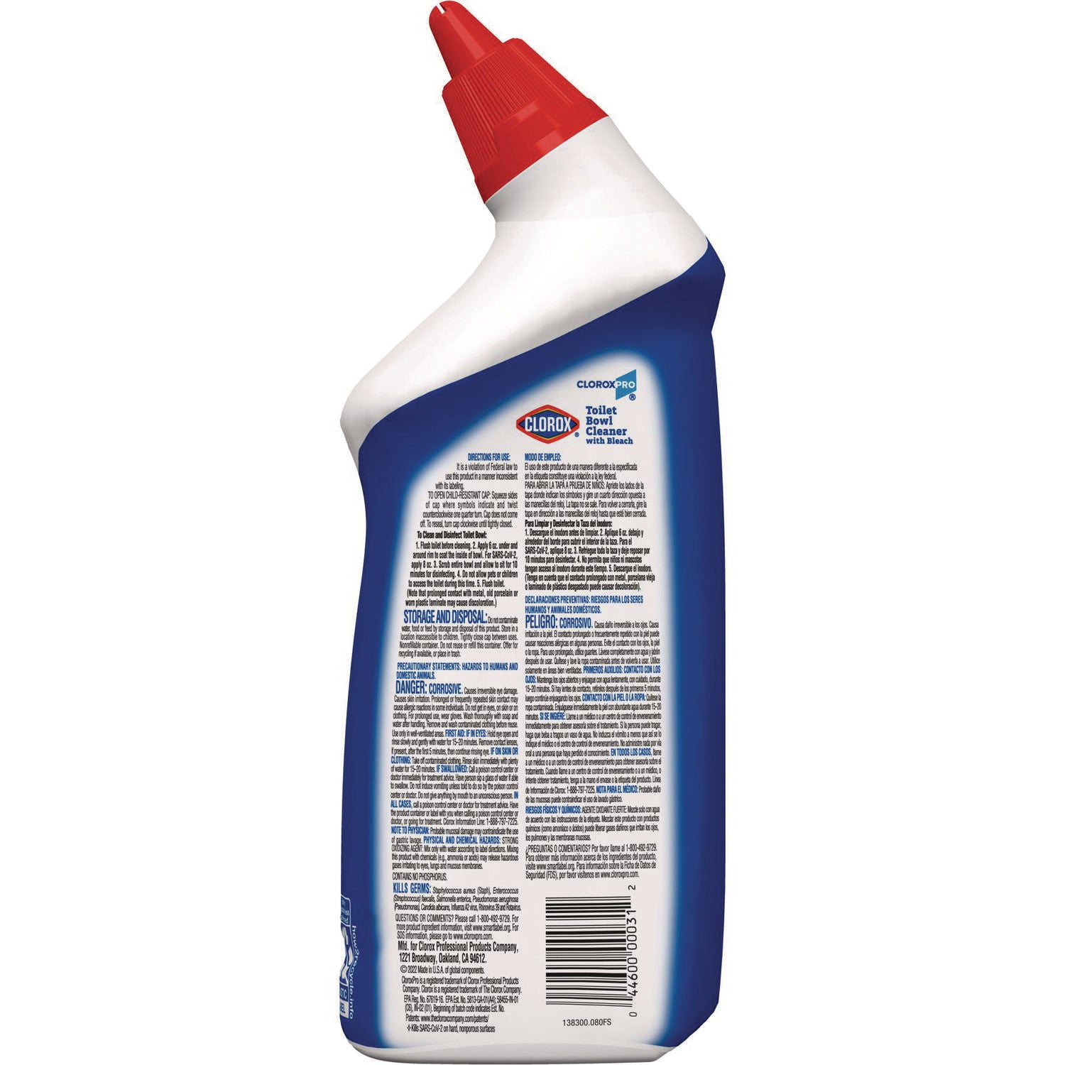 Clorox® Toilet Bowl Cleaner with Bleach, Fresh Scent, 24 oz Bottle