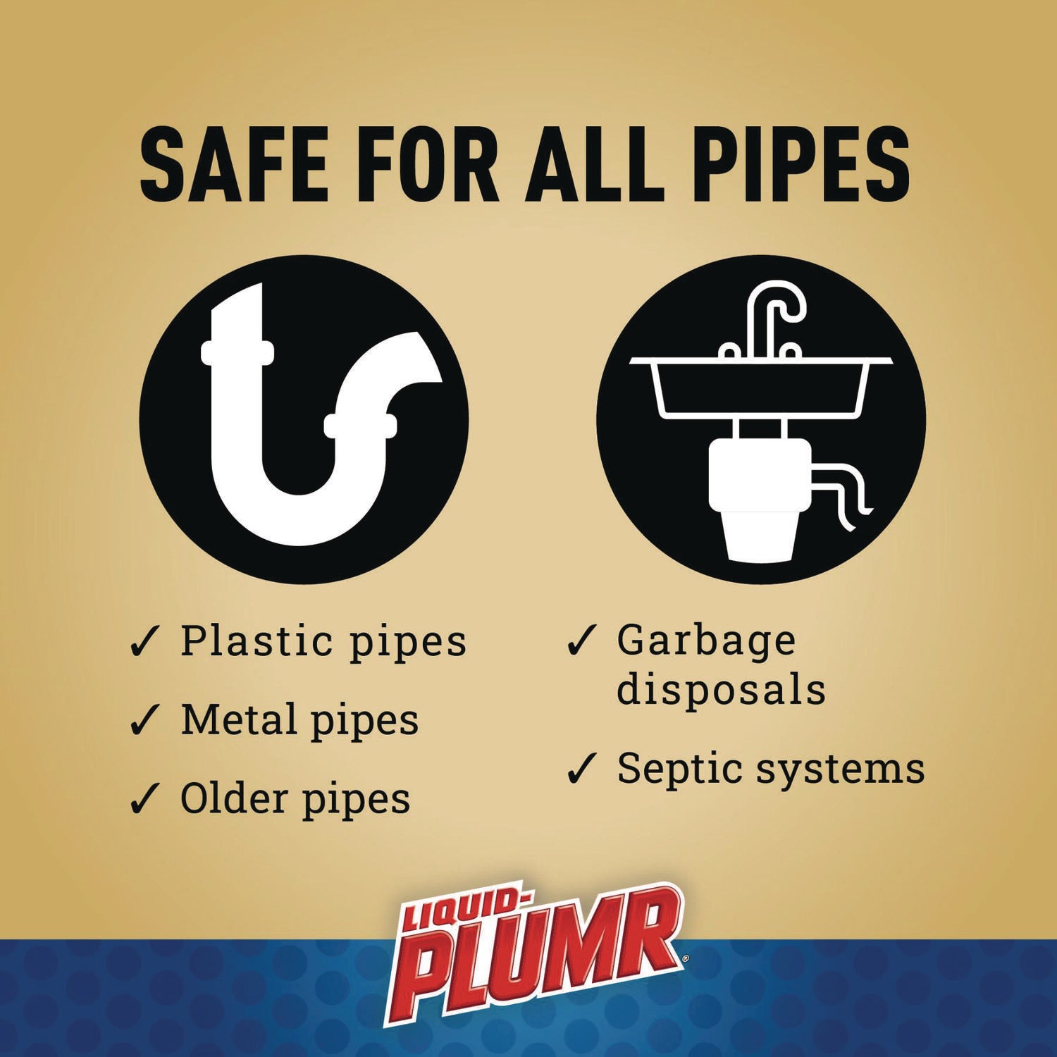 Liquid Plumr® Pro-Strength Full Clog Destroyer Plus PipeGuard, Gel, 80 oz, 6/Carton