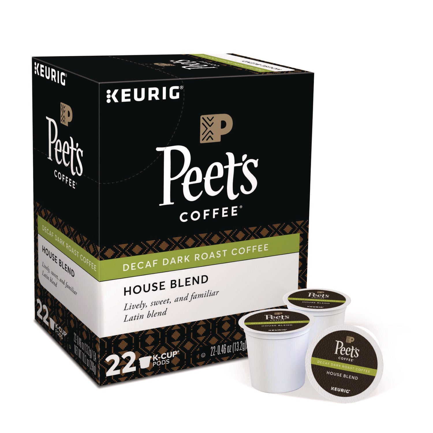 Peet's Coffee & Tea® House Blend Decaf K-Cups, 22/Box