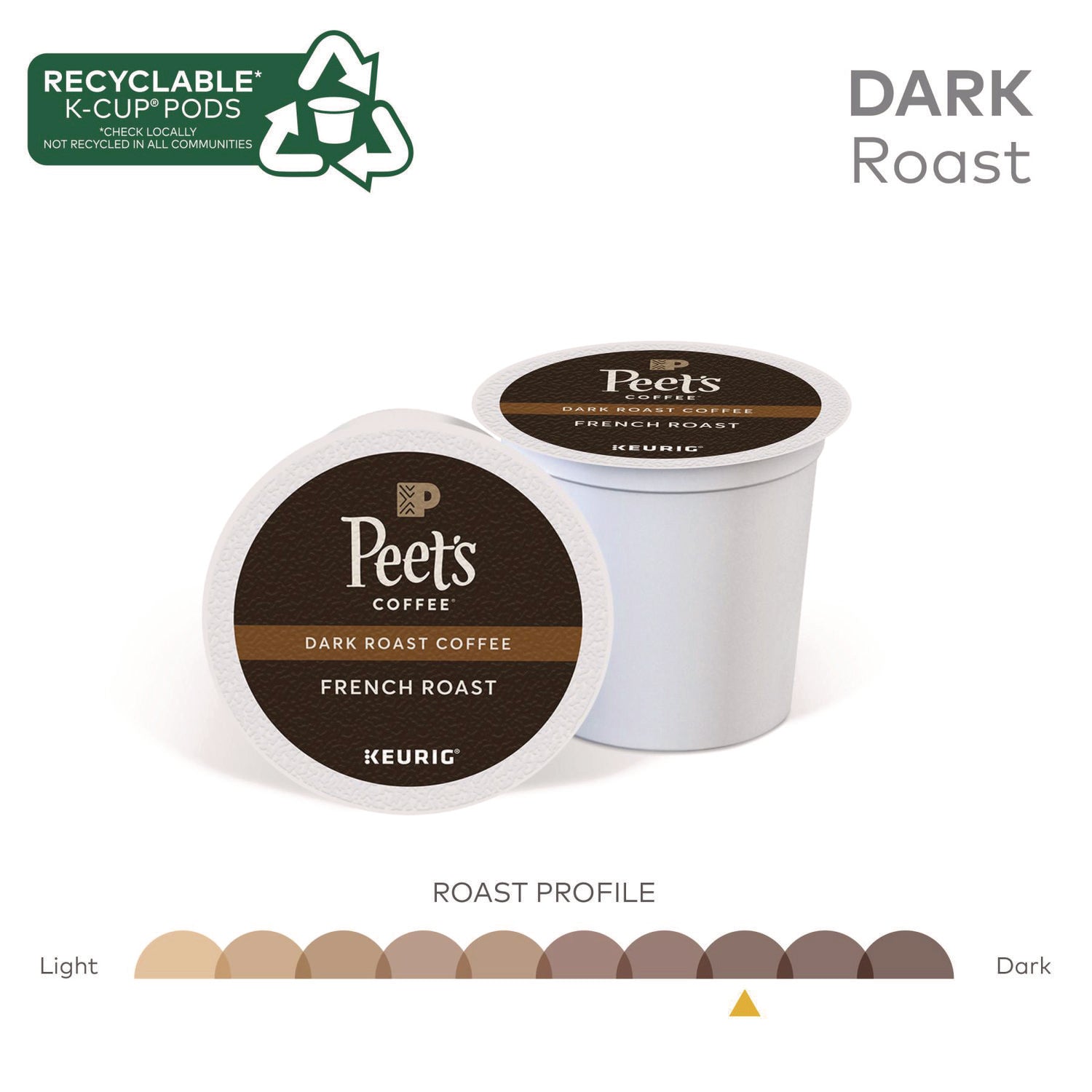 Peet's Coffee & Tea® French Roast Coffee K-Cups, 22/box