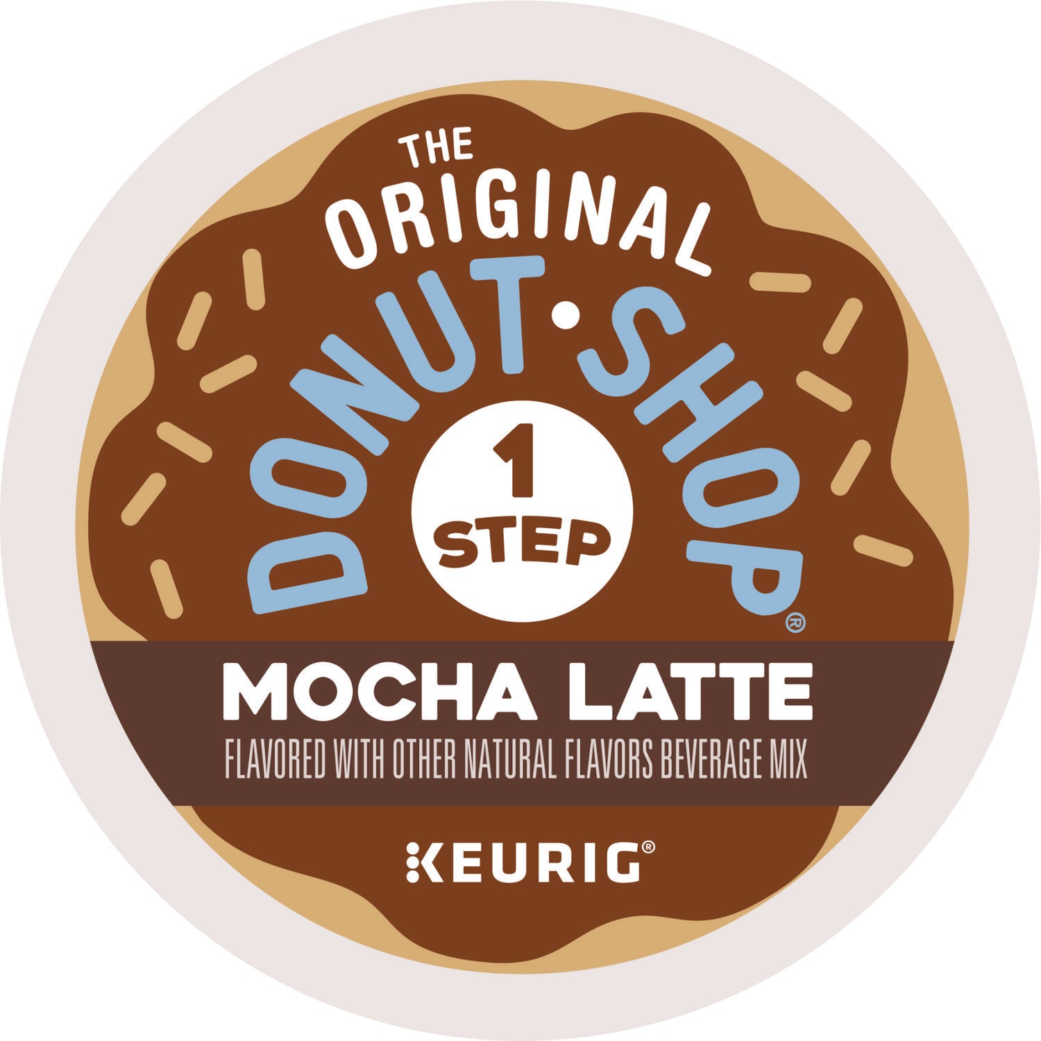 The Original Donut Shop® Mocha One Step Latte K-Cup, Vanilla, 20/Box