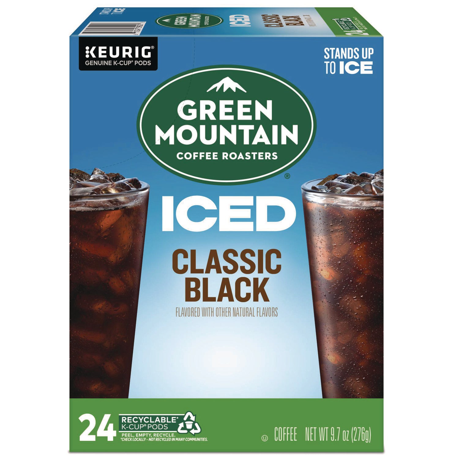 Green Mountain Coffee® Classic Black Brew Over Ice Coffee K-Cups, 24/box