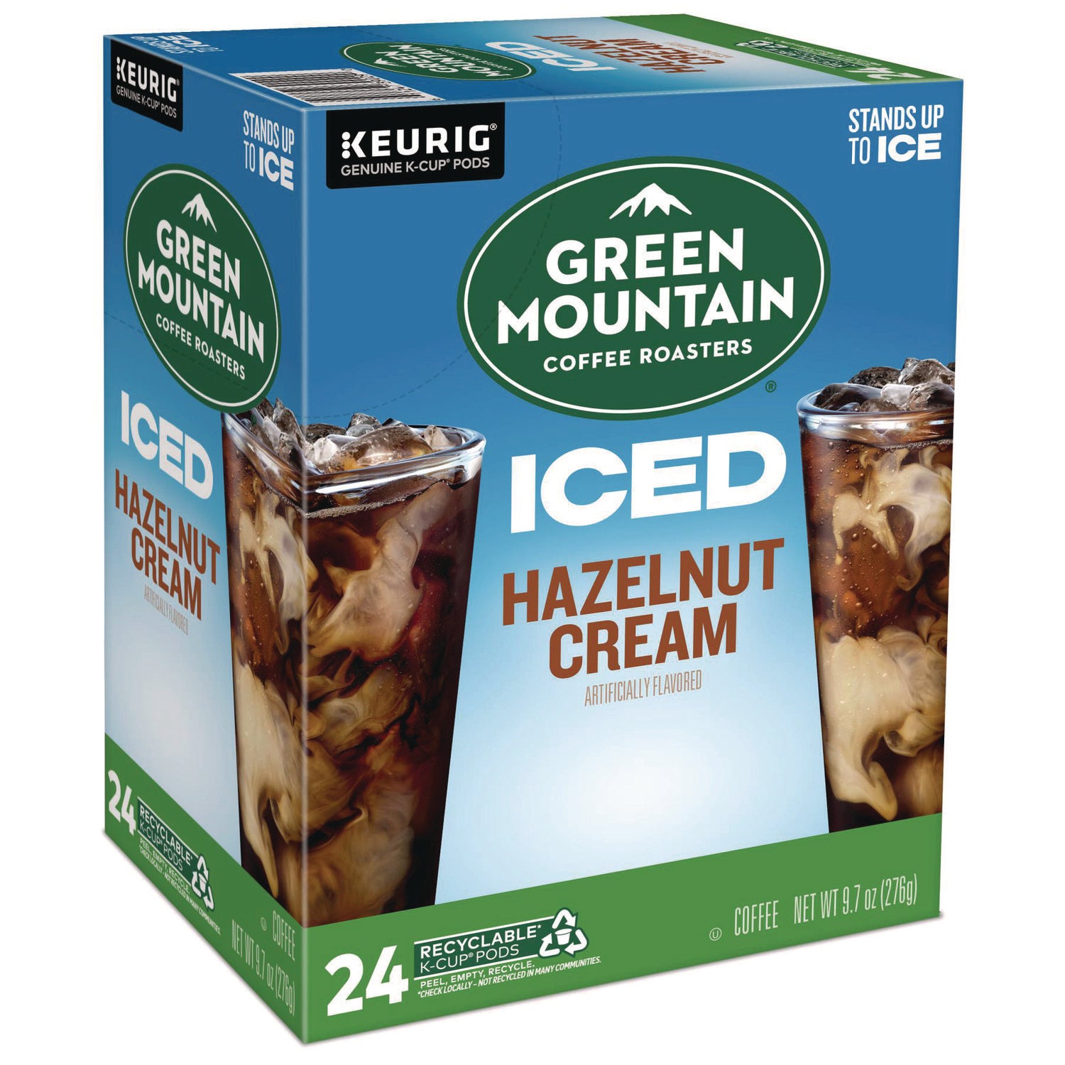 Hazelnut Cream Brew Over Ice Coffee K-Cups, 24/Box