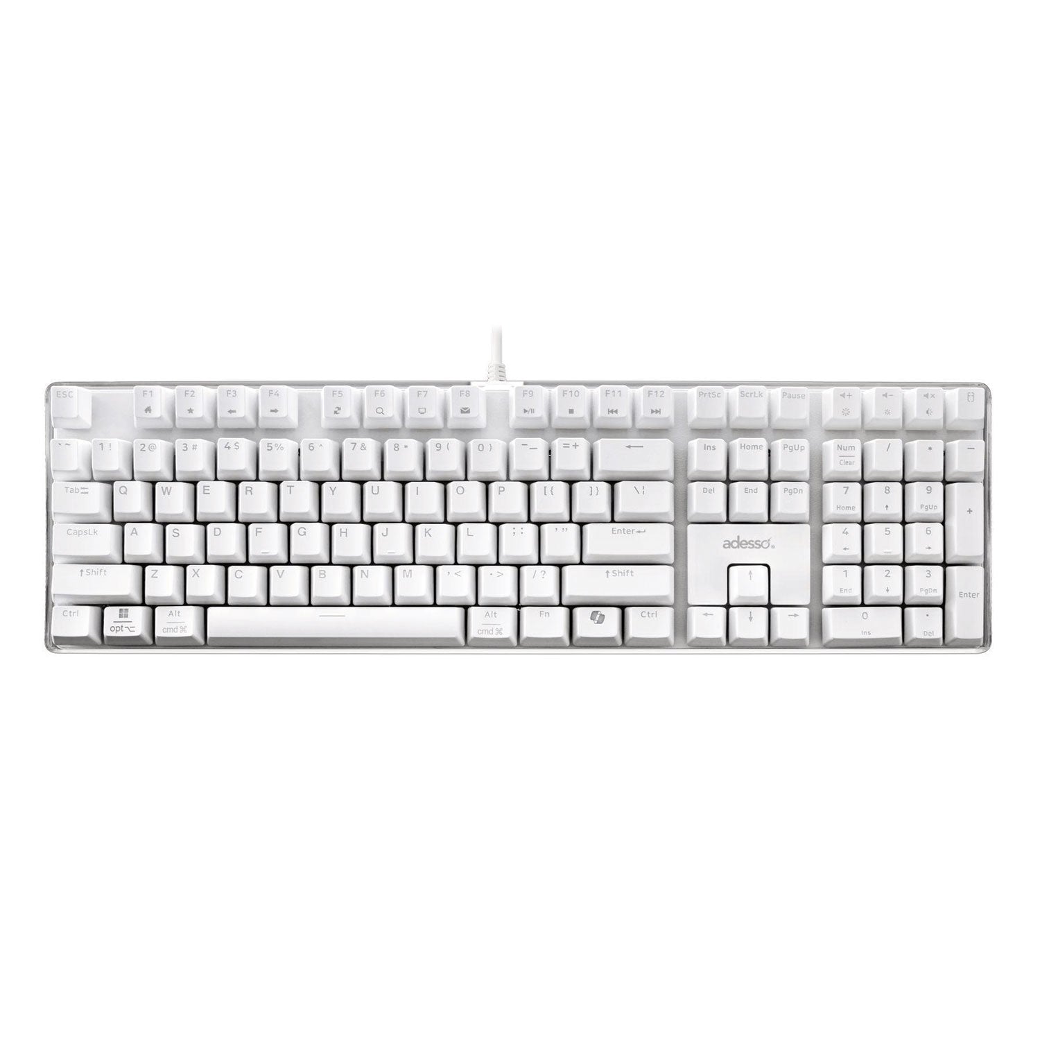 Adesso EasyTouch 680UW Keyboard, White