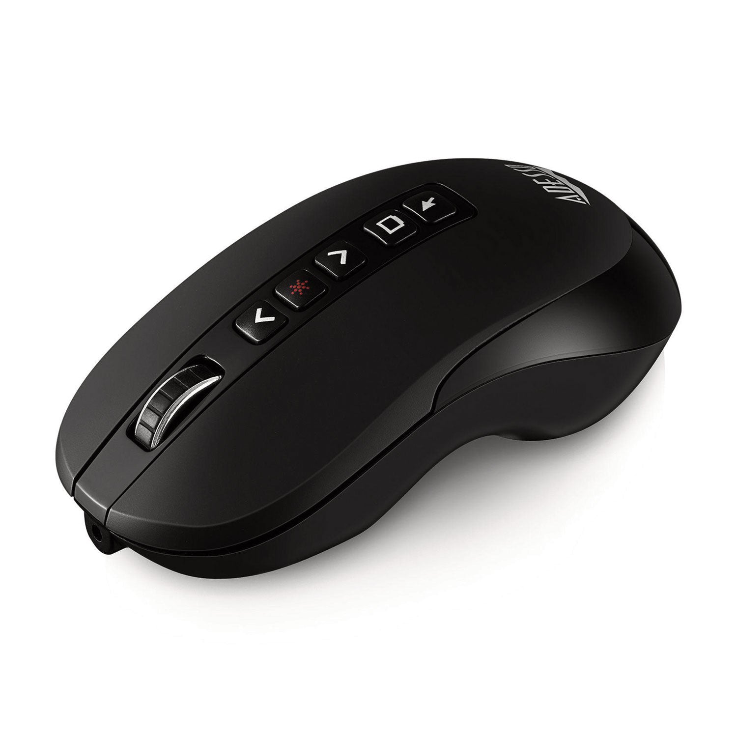 Adesso iMouse P40 Wireless Multifunctional Presenter Mouse, 2.4 GHz Frequency/100 ft Wireless Range, Left/Right, Black