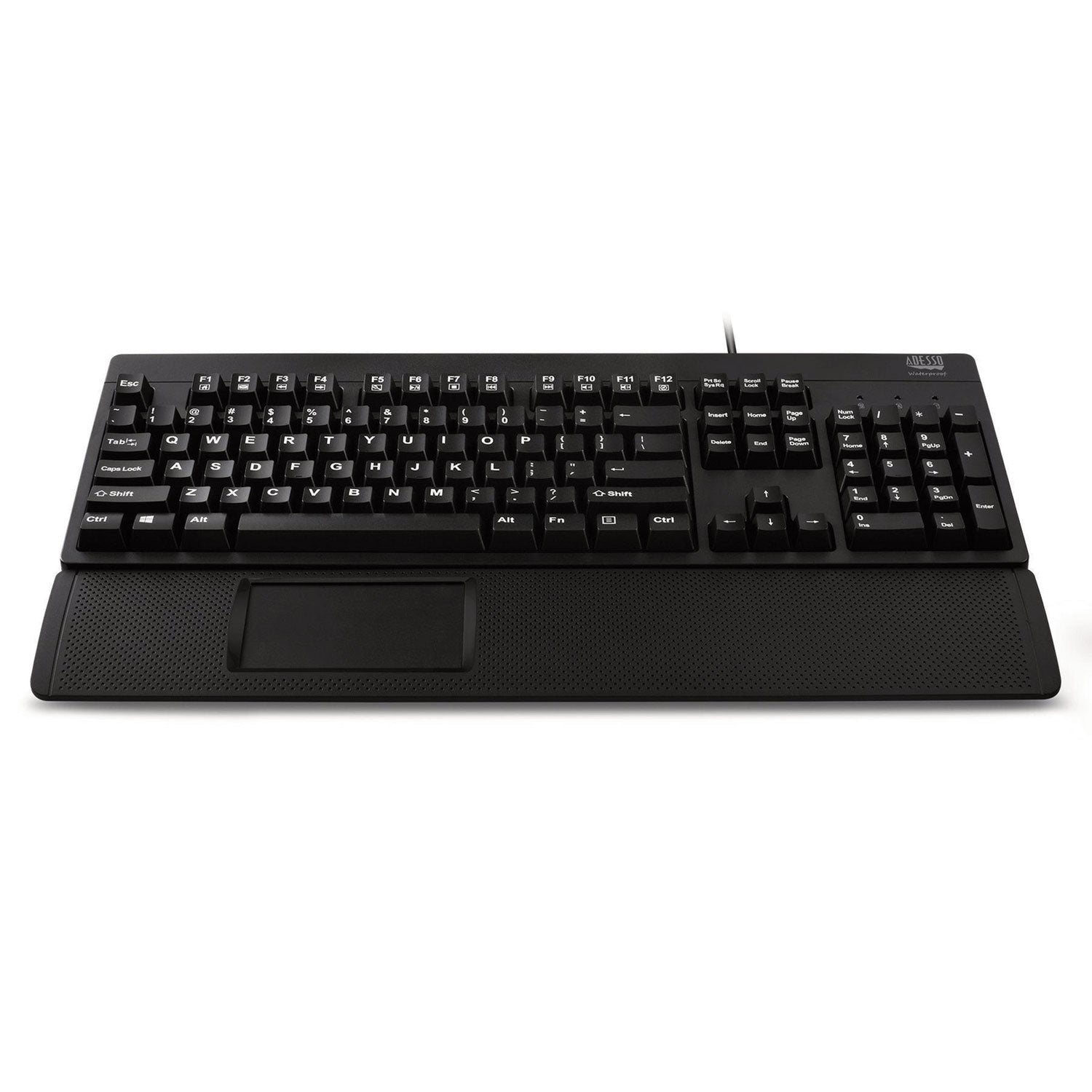 Adesso iMouse T60 2.4 GHz Wireless Touchpad With Armrest, 17 x 3, Black