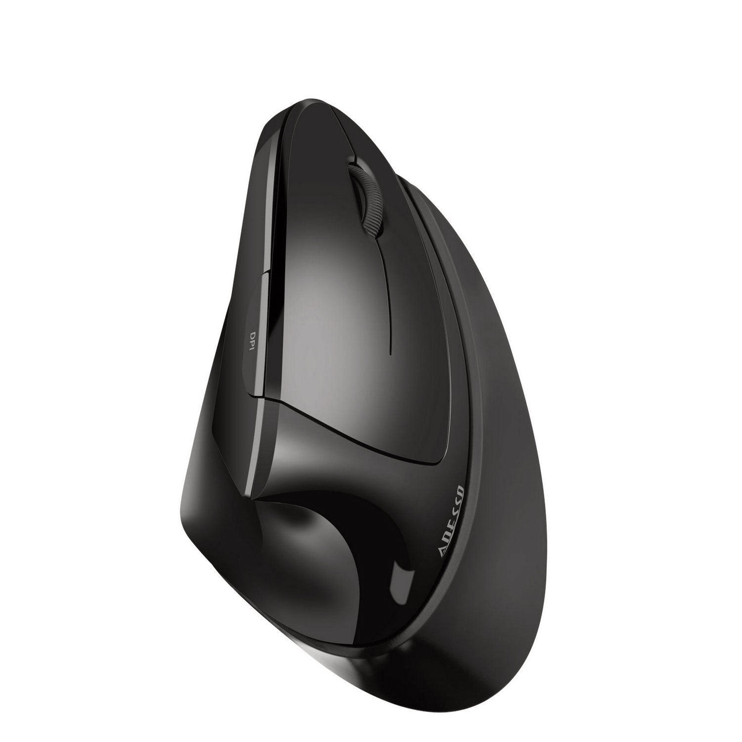Adesso iMouse V30 Wireless Adjustable Vertical Ergonomic Mouse-TAA, 2.4 GHz/30 ft Wireless Range, Right Hand Use, Black