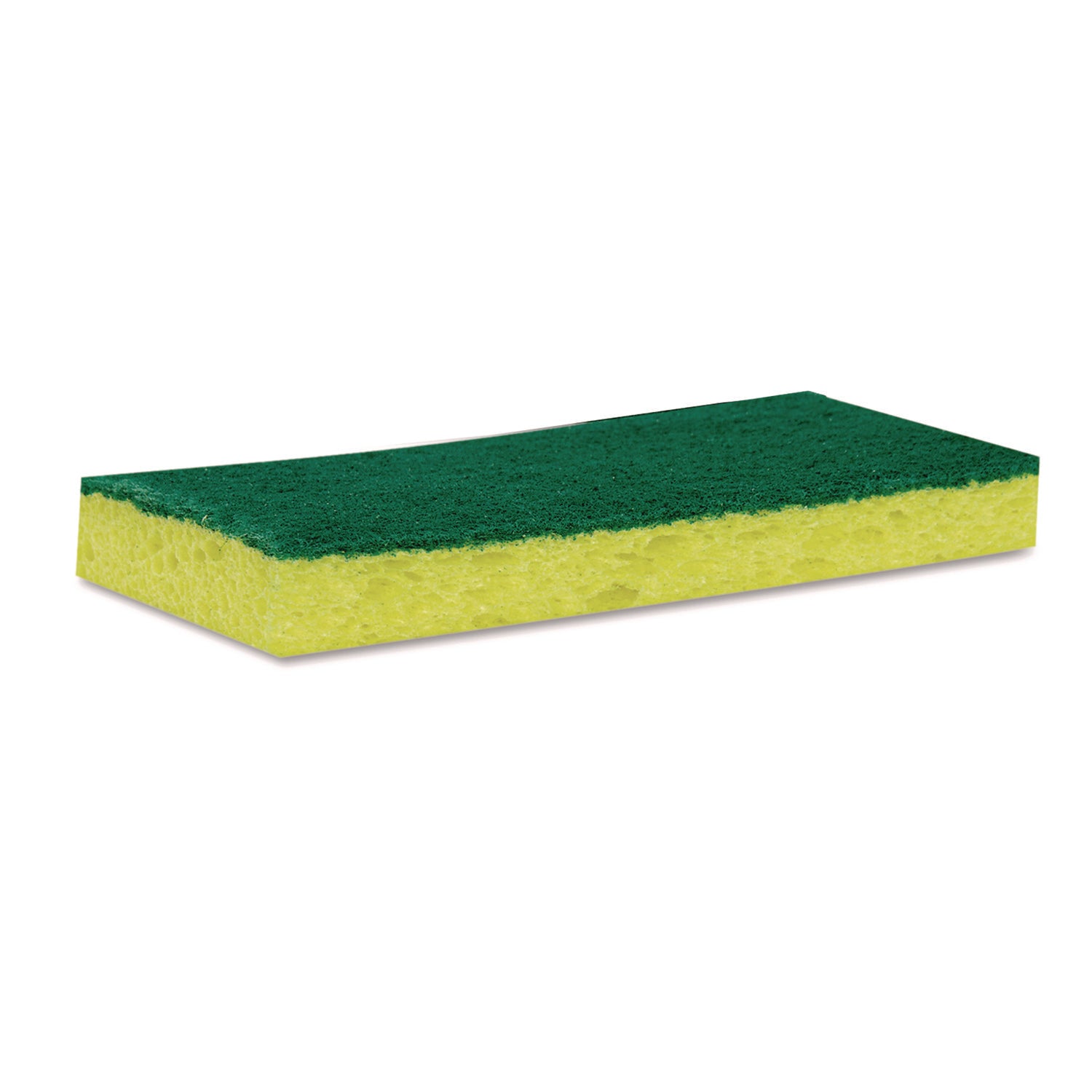 Scotch-Brite™ PROFESSIONAL Medium-Duty Scrubbing Sponge, 3.6 X 6.1, 0.7" Thick, Yellow/green, 10/pack