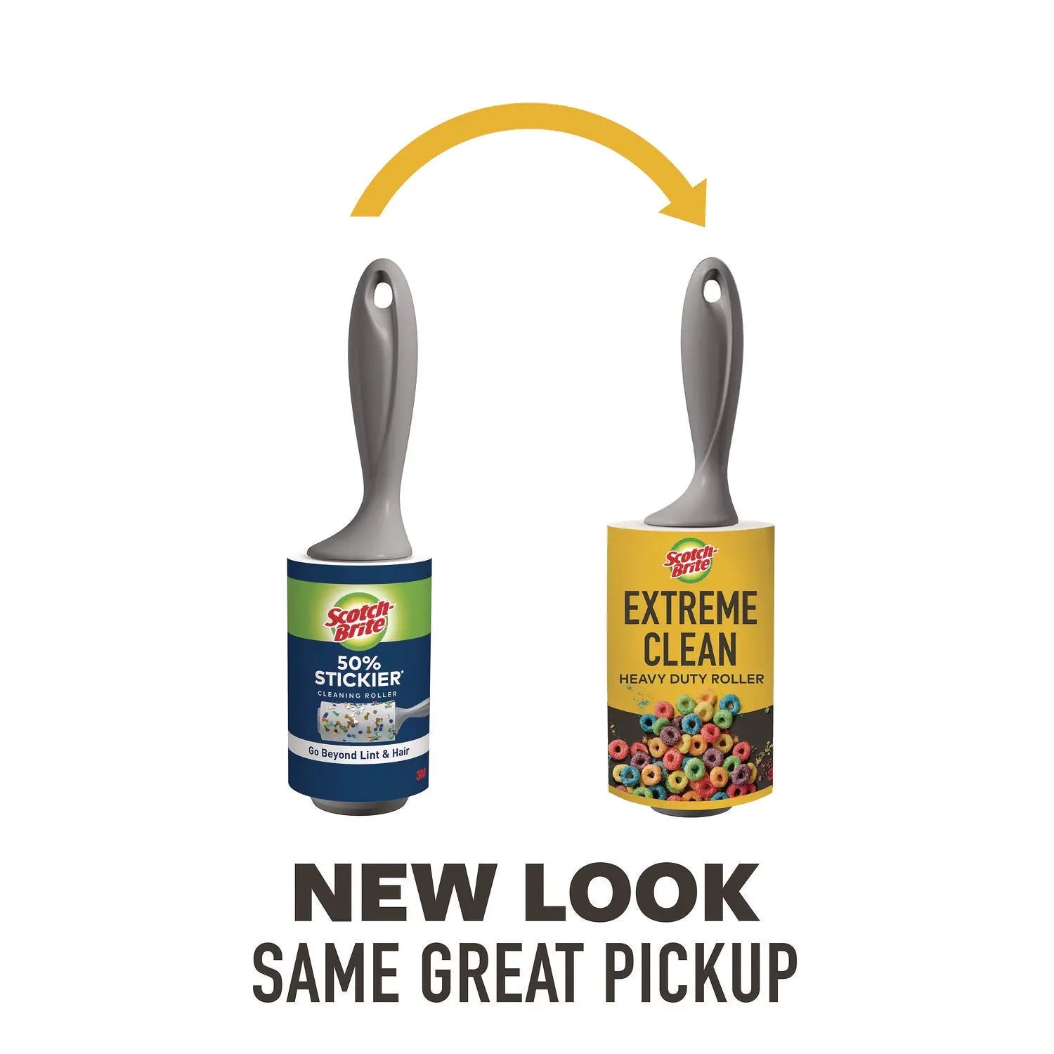 Extreme Clean Lint Roller, 4" x 54.59 ft, 100 Sheets/Roll, 2/Pack Scotch-Brite® Flipcost