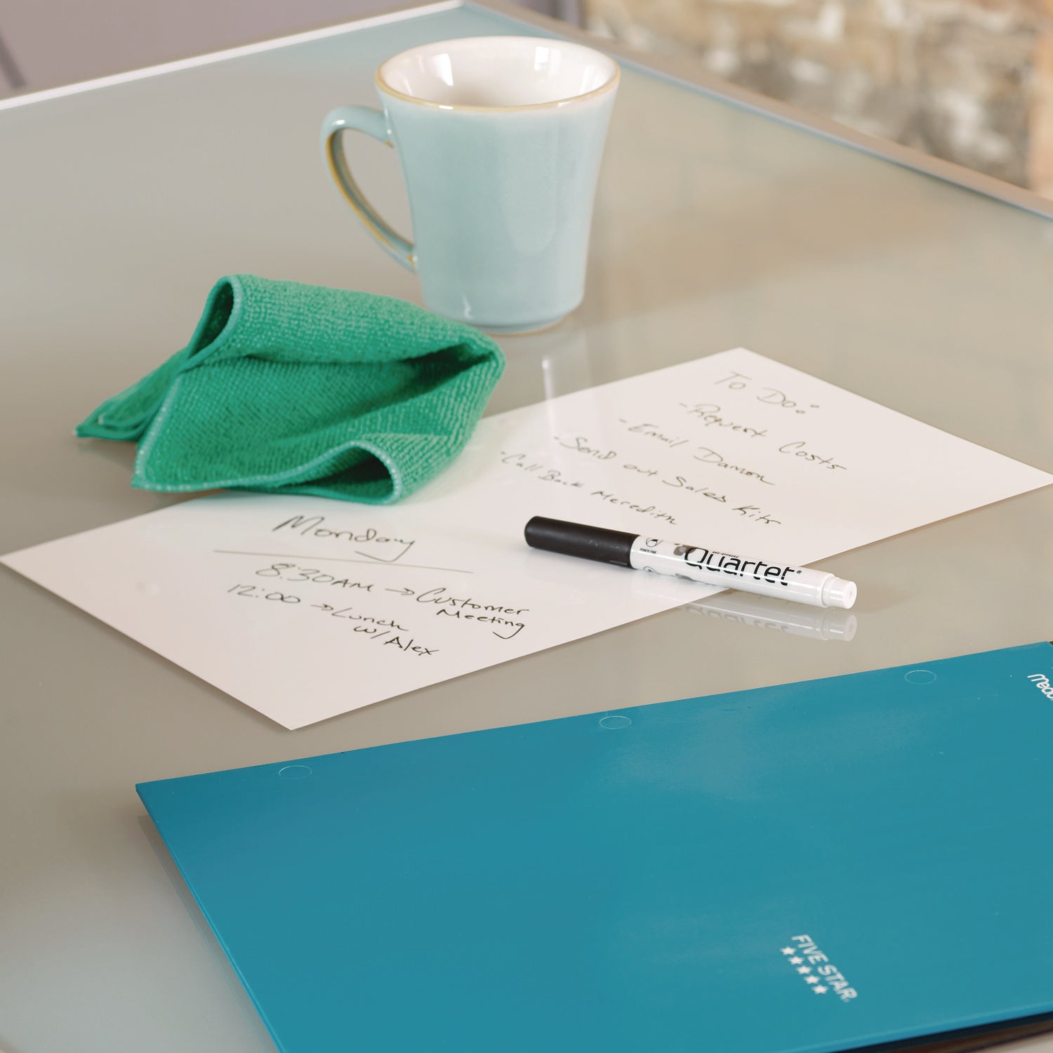 Quartet® Anywhere Repositionable Dry-Erase Surface, Laminate Film, 24" x 36", White