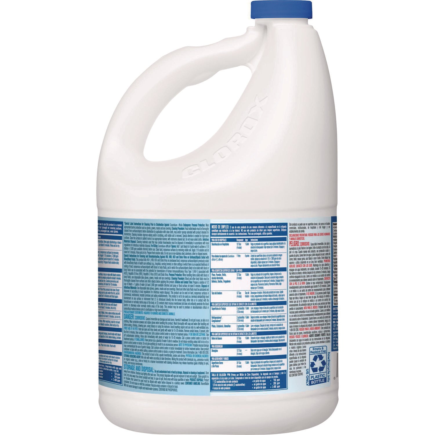 Clorox® Concentrated Germicidal Bleach, Regular, 121 Oz Bottle