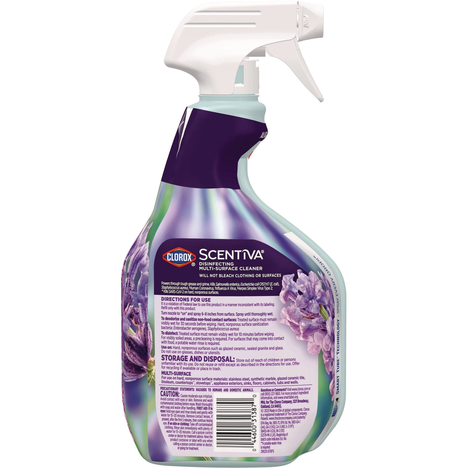 Clorox® Scentiva Disinfecting Multi-Surface Cleaner, Lavender and Jasmine, 32 oz Spray Bottle