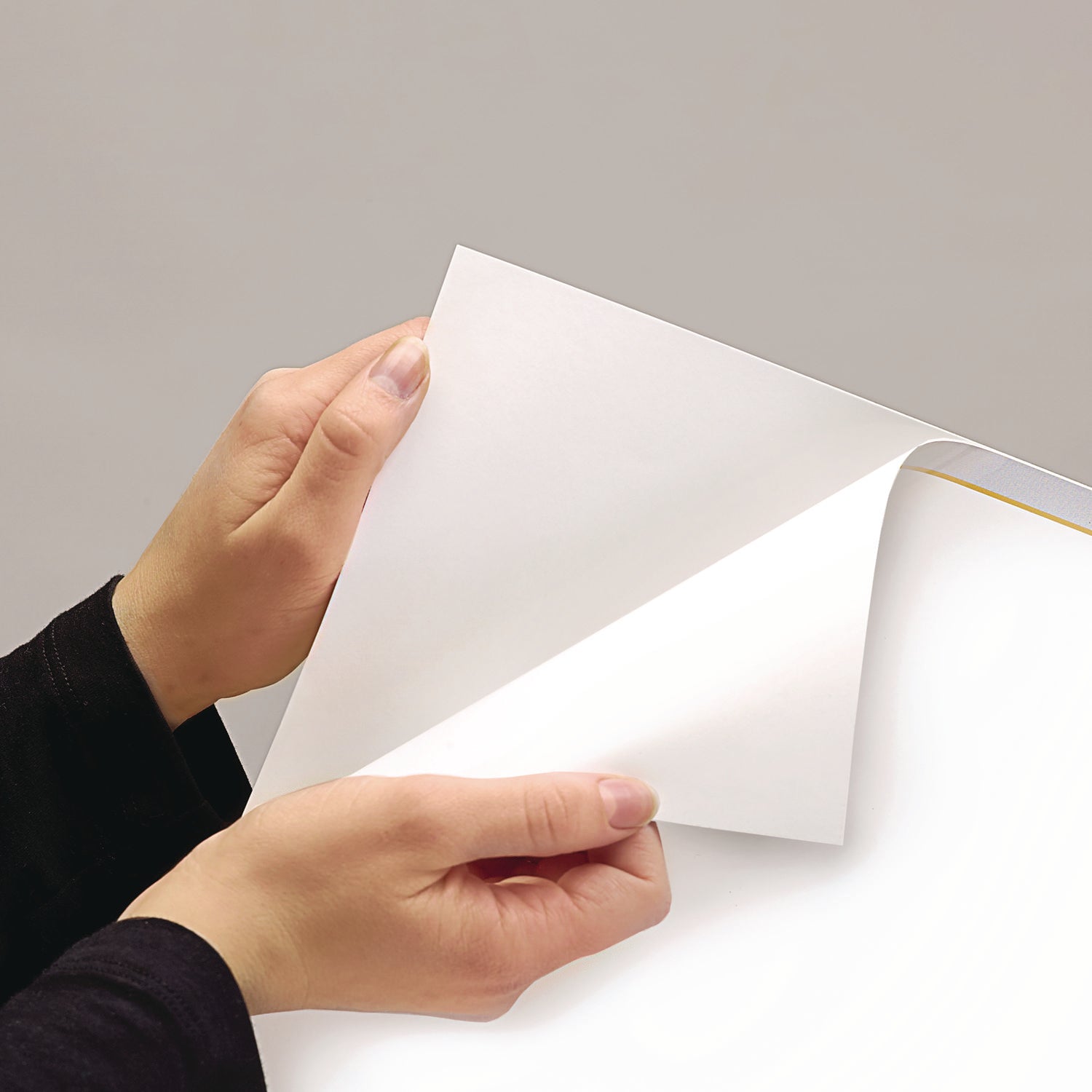 AT-A-GLANCE® Wallmates Self-Adhesive Dry Erase Monthly Planning Surfaces, 36 X 24, White/gray/orange Sheets, Undated