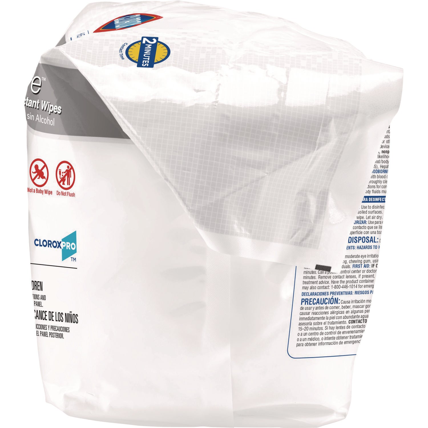 Clorox Healthcare® VersaSure Cleaner Disinfectant Wipes, 1-Ply, 12 x 12, Fragranced, White, 110/Pouch