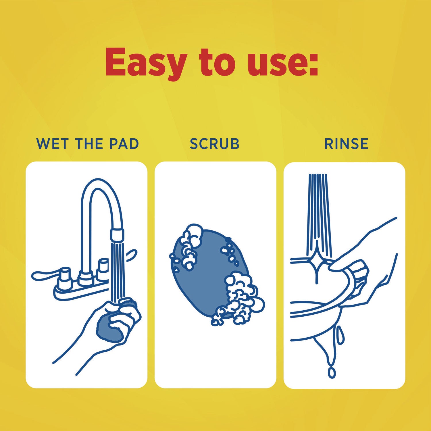 S.O.S.® Steel Wool Soap Pad, Steel, 4/box, 24 Boxes/carton