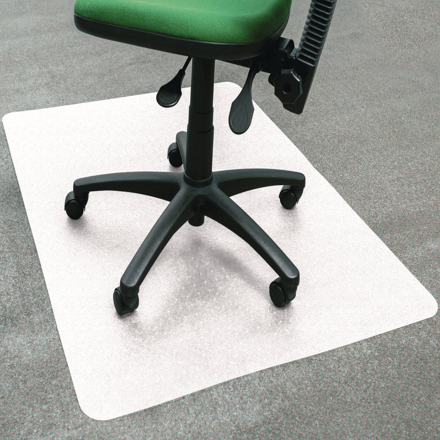 Cleartex® Polypropylene Chair Mat for Carpets, 29" w x 46" l, Translucent