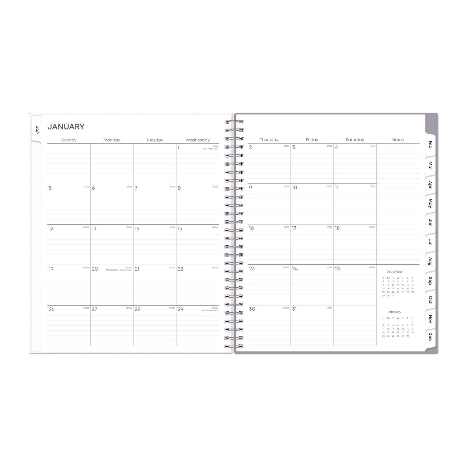 Blue Sky® Rue Du Flore Monthly Planner, Floral Artwork, 10 x 8, Jade/Lavender Cover, 12-Month (Jan to Dec): 2025