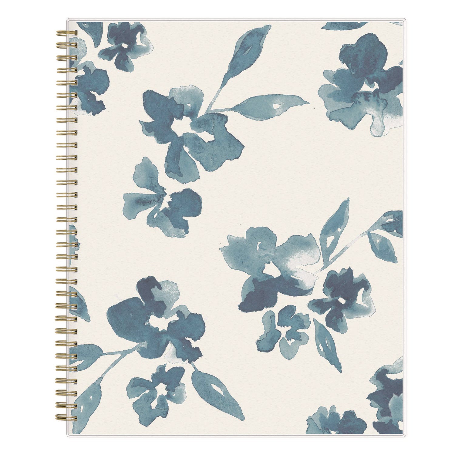 Blue Sky® Bakah Blue Weekly/Monthly Planner, Floral Artwork, 11 x 8.5, Blue/White Cover, 12-Month (Jan to Dec): 2025