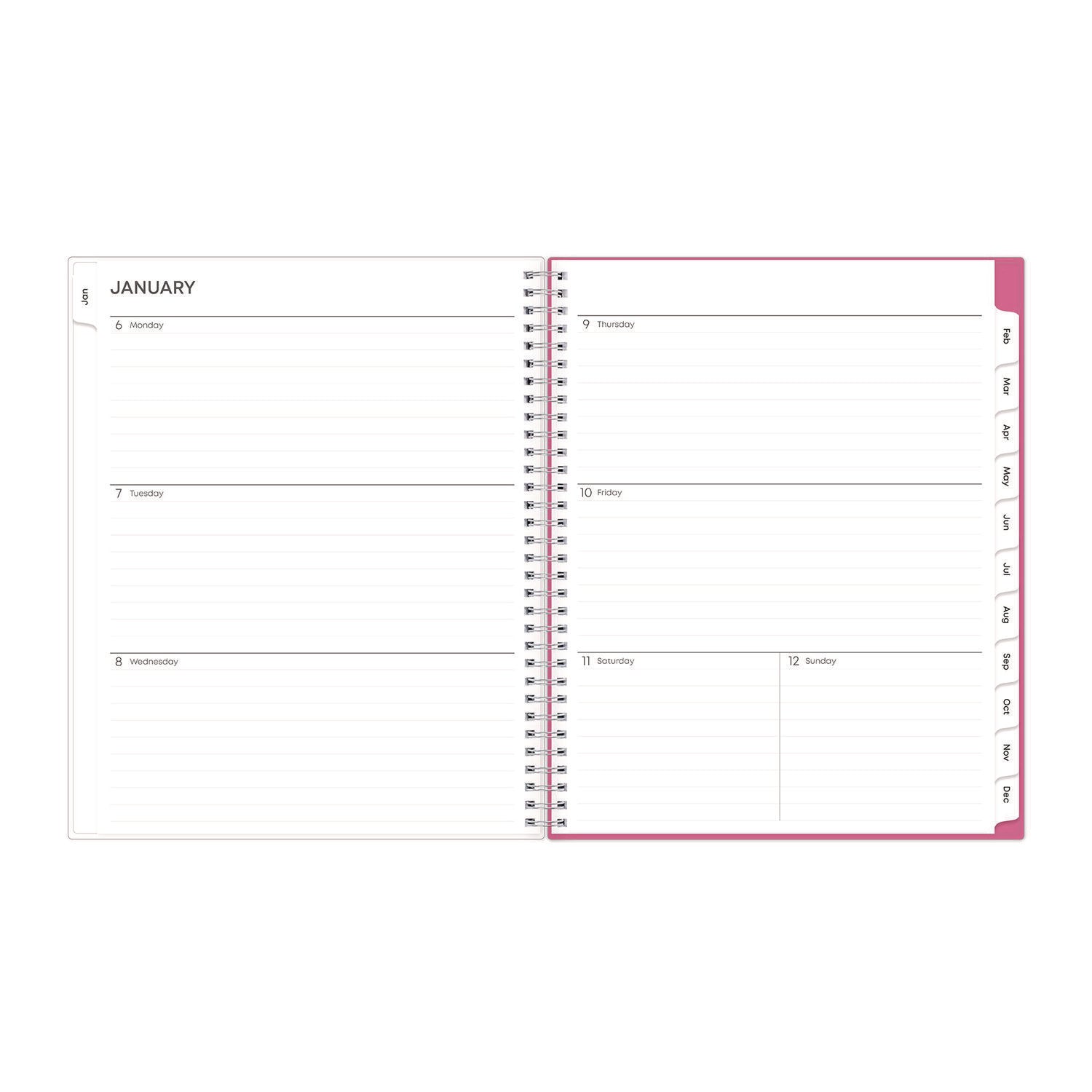 Blue Sky® Breast Cancer Awareness Create-Your-Own Cover Weekly/Monthly Planner, Orchids Artwork, 11 x 8.5, 12-Month (Jan to Dec): 2025