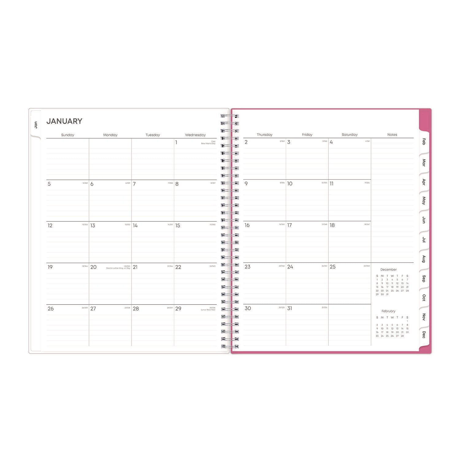 Blue Sky® Breast Cancer Awareness Create-Your-Own Cover Weekly/Monthly Planner, Orchids Artwork, 11 x 8.5, 12-Month (Jan to Dec): 2025