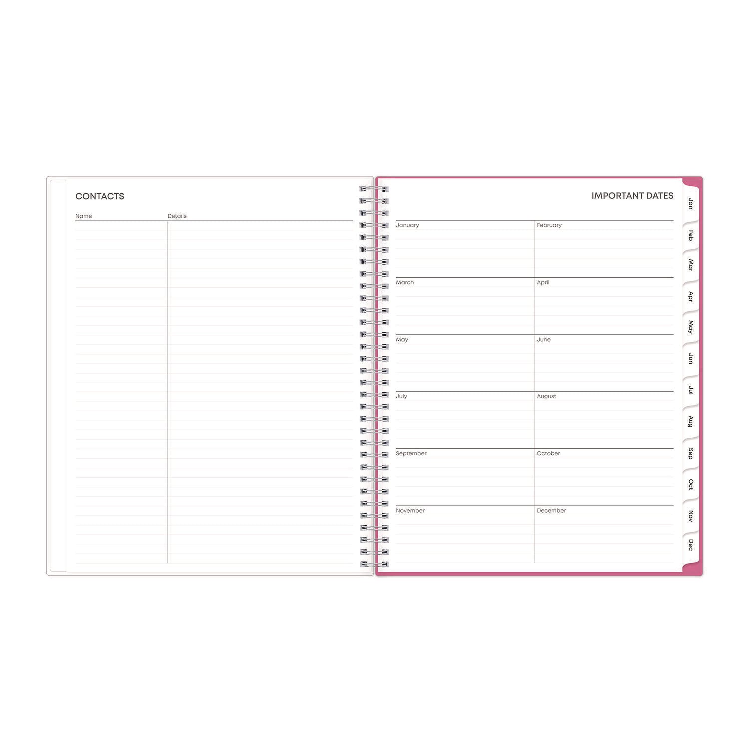 Blue Sky® Breast Cancer Awareness Create-Your-Own Cover Weekly/Monthly Planner, Orchids Artwork, 11 x 8.5, 12-Month (Jan to Dec): 2025