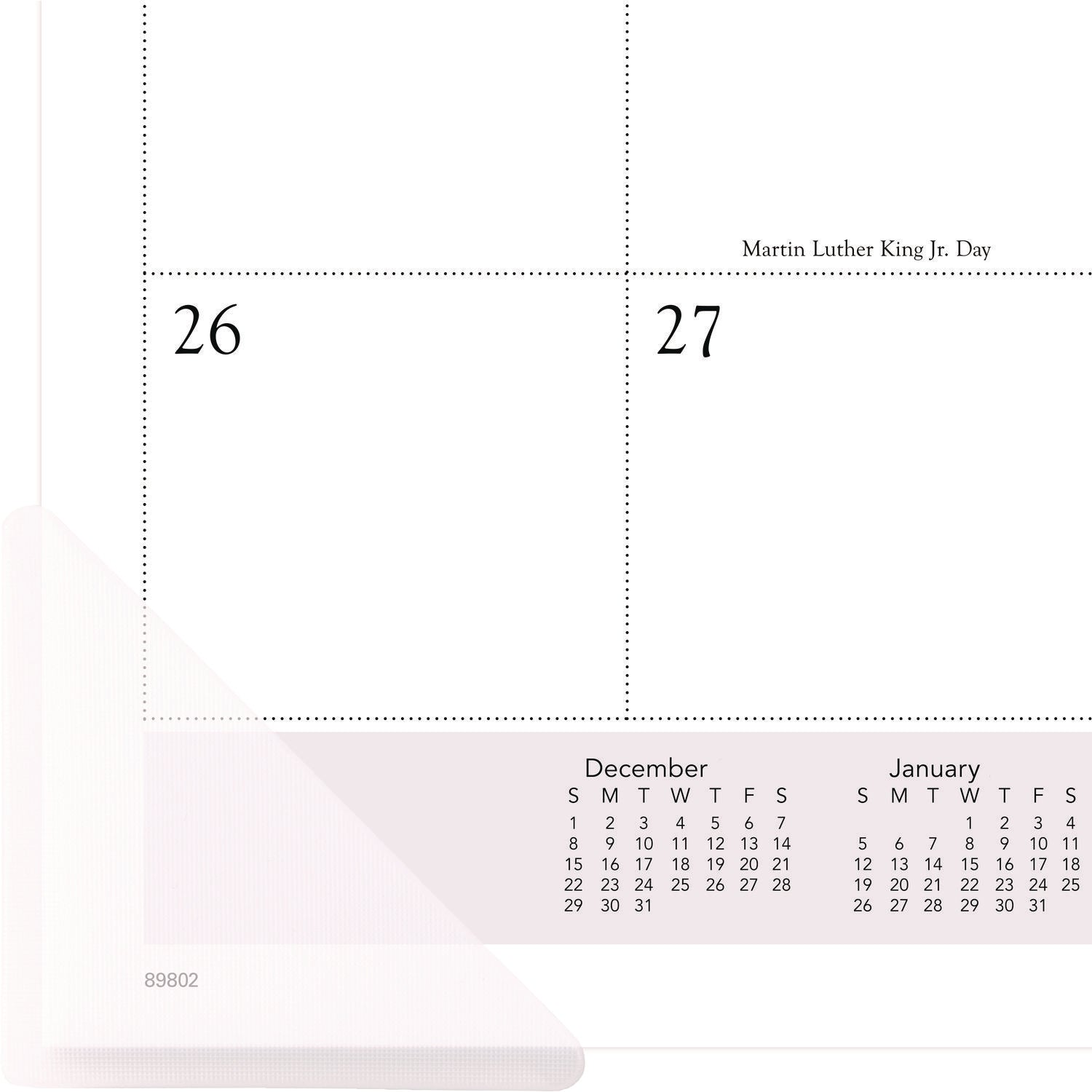 AT-A-GLANCE® Landscape Panoramic Desk Pad, Landscapes Photography, 22 x 17, White Sheets, Clear Corners, 12-Month (Jan to Dec): 2025