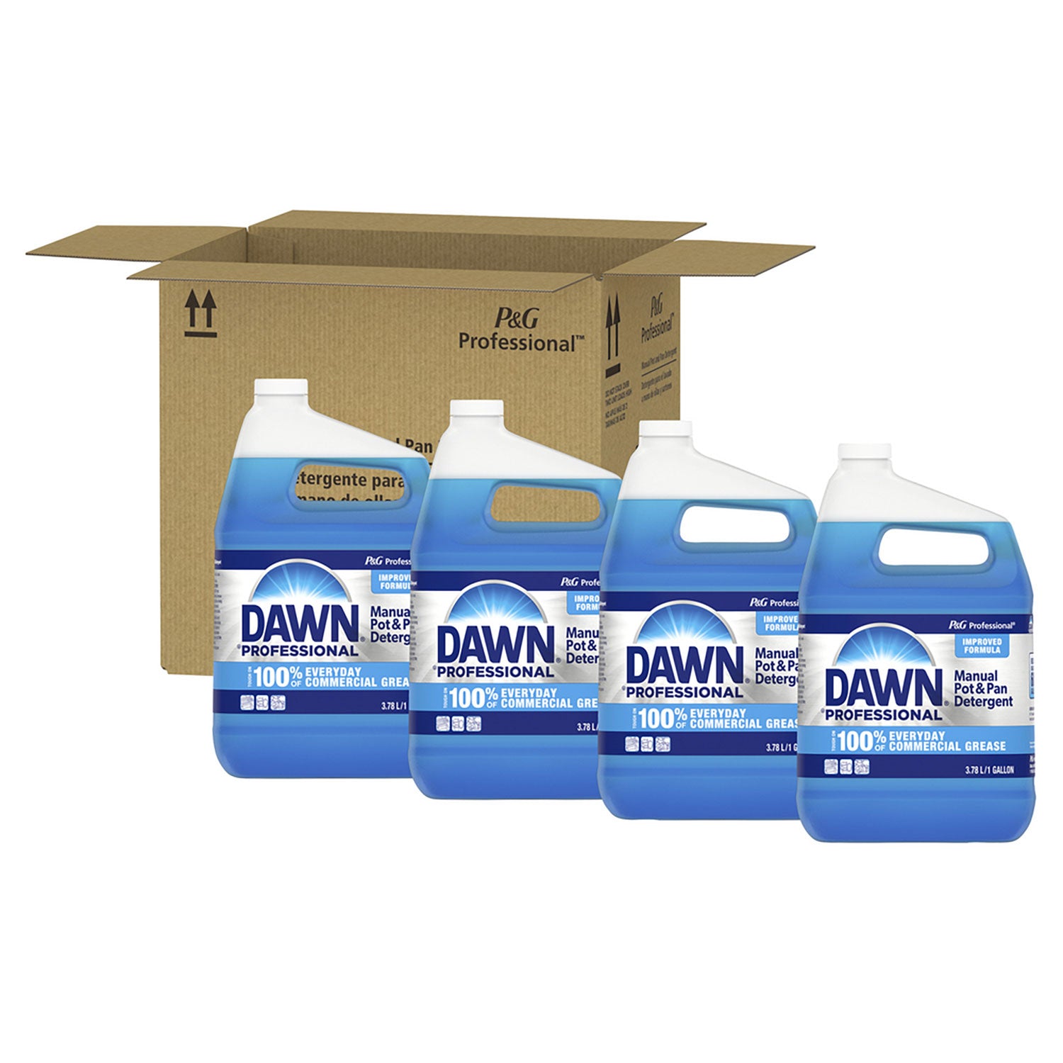 Manual Pot/Pan Dish Detergent, Original, 4/Carton