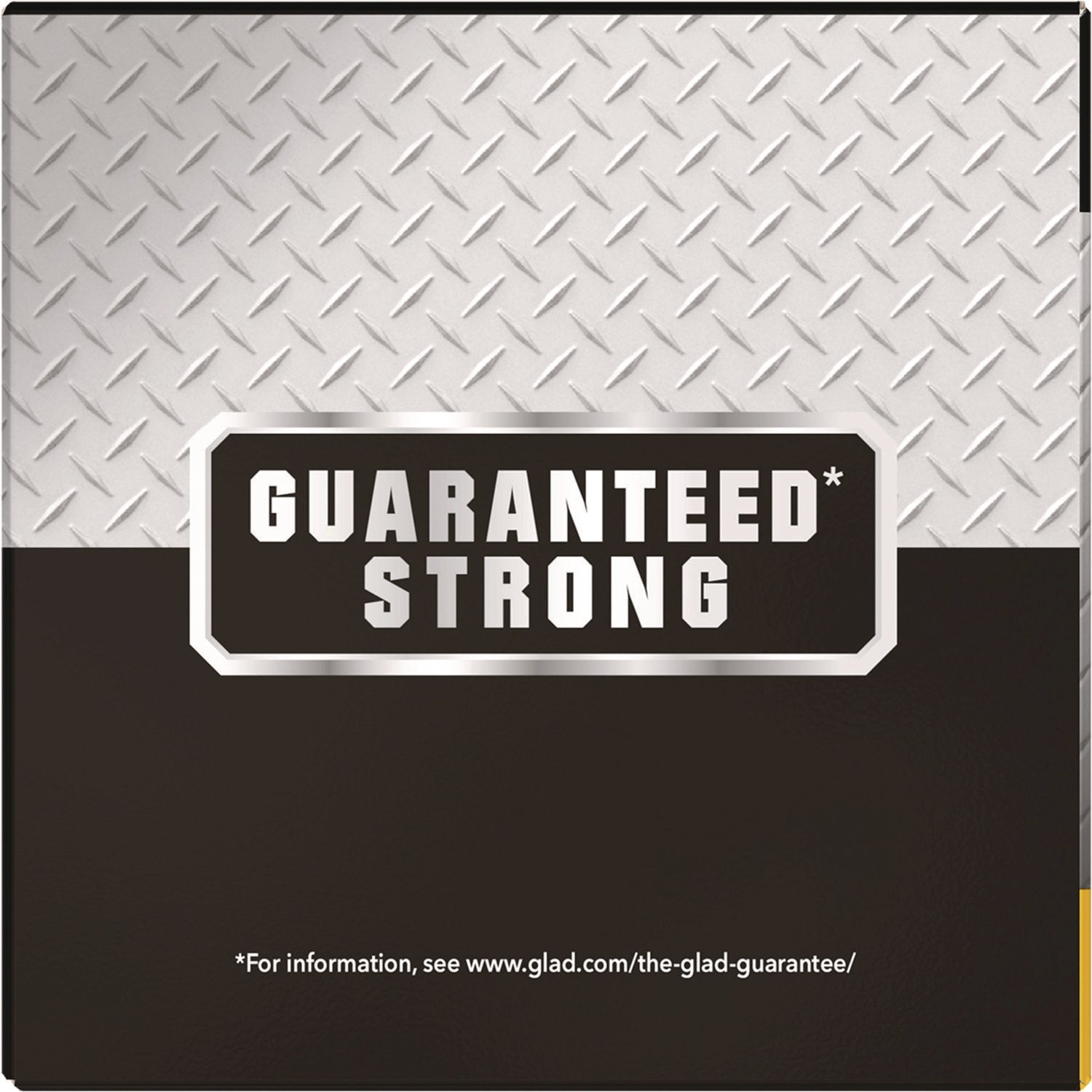 Glad® Guaranteed Strong Large Drawstring Trash Bags, Three-Ply, 30 gal, 1.05 mil, 30 x 33, Black, 28 Bags/Box, 6 Boxes/Carton
