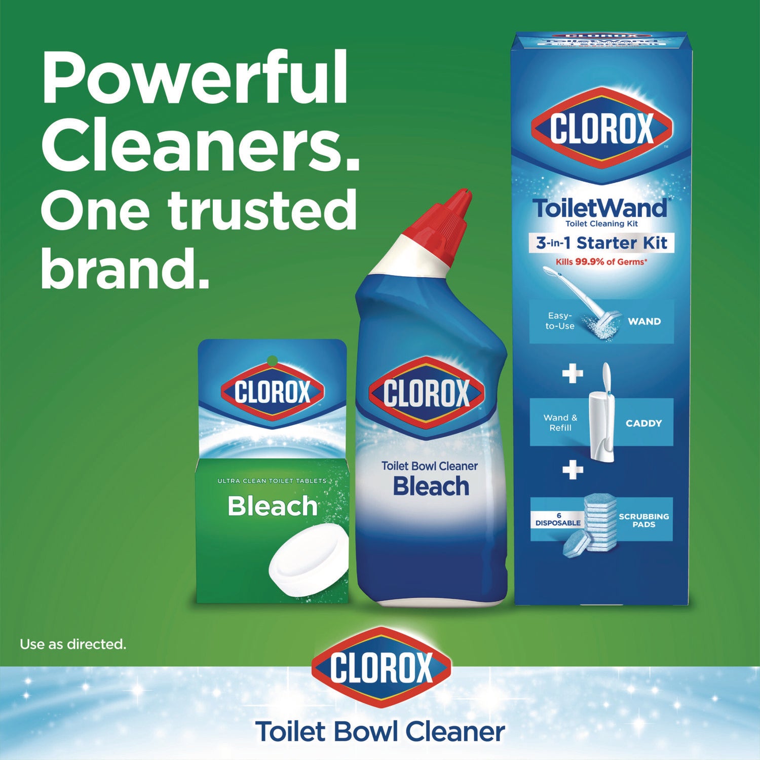 Clorox® Ultra Clean Toilet Tablets Bleach, 3.5 oz Tablet, 2/Pack