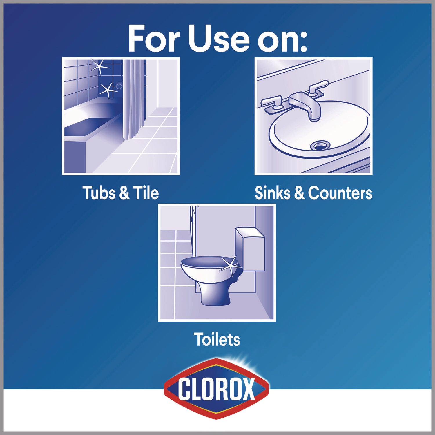 Clorox® Bathroom Foamer with Bleach, Ocean Mist, 30 oz Spray Bottle, 9/Carton