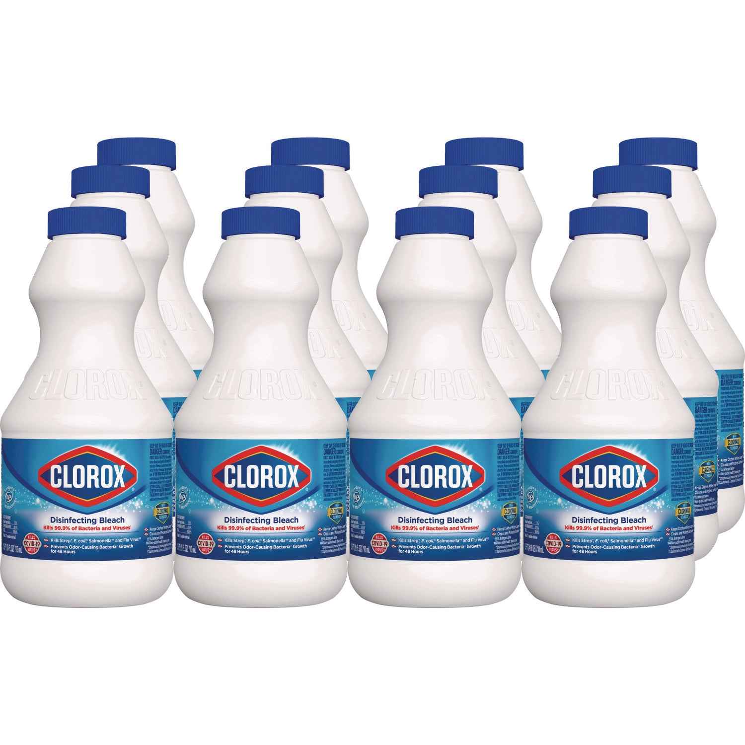 Regular Bleach with CloroMax Technology, 24 oz Bottle, 12/Carton