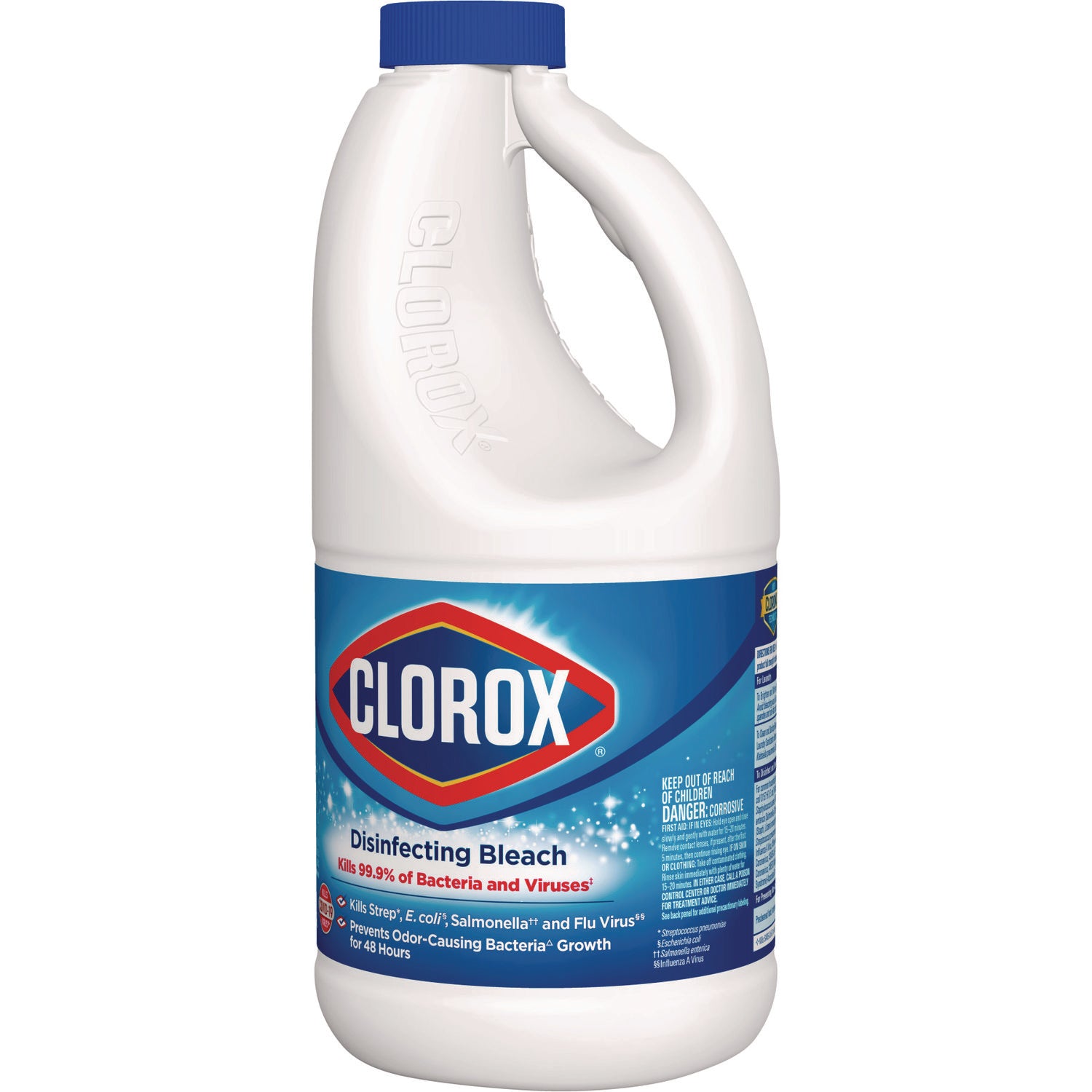 Clorox® Concentrated Regular Disinfecting Bleach, 43 oz Bottle, 6/Carton