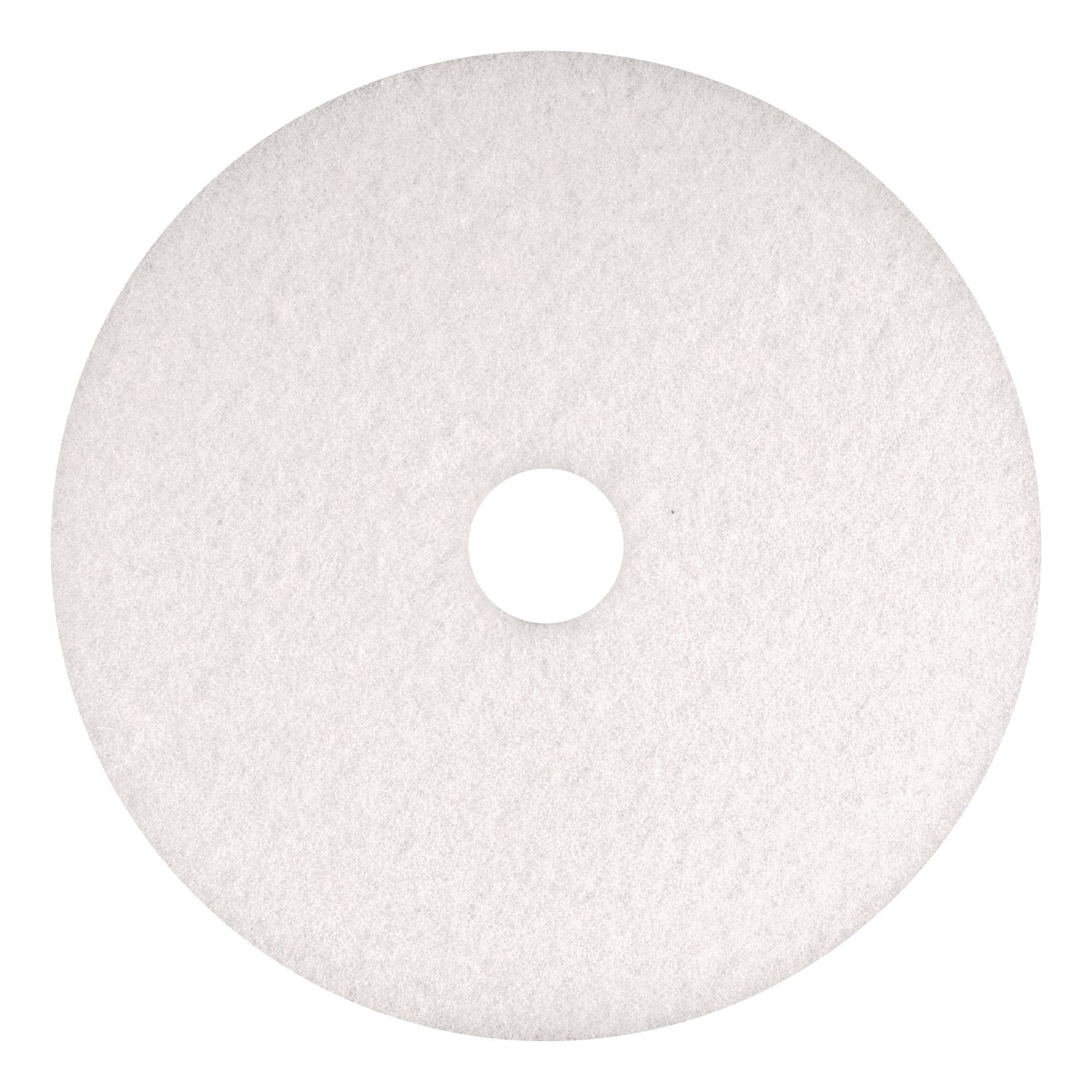 Americo® Polishing Pads, 18" Diameter, White, 5/Carton