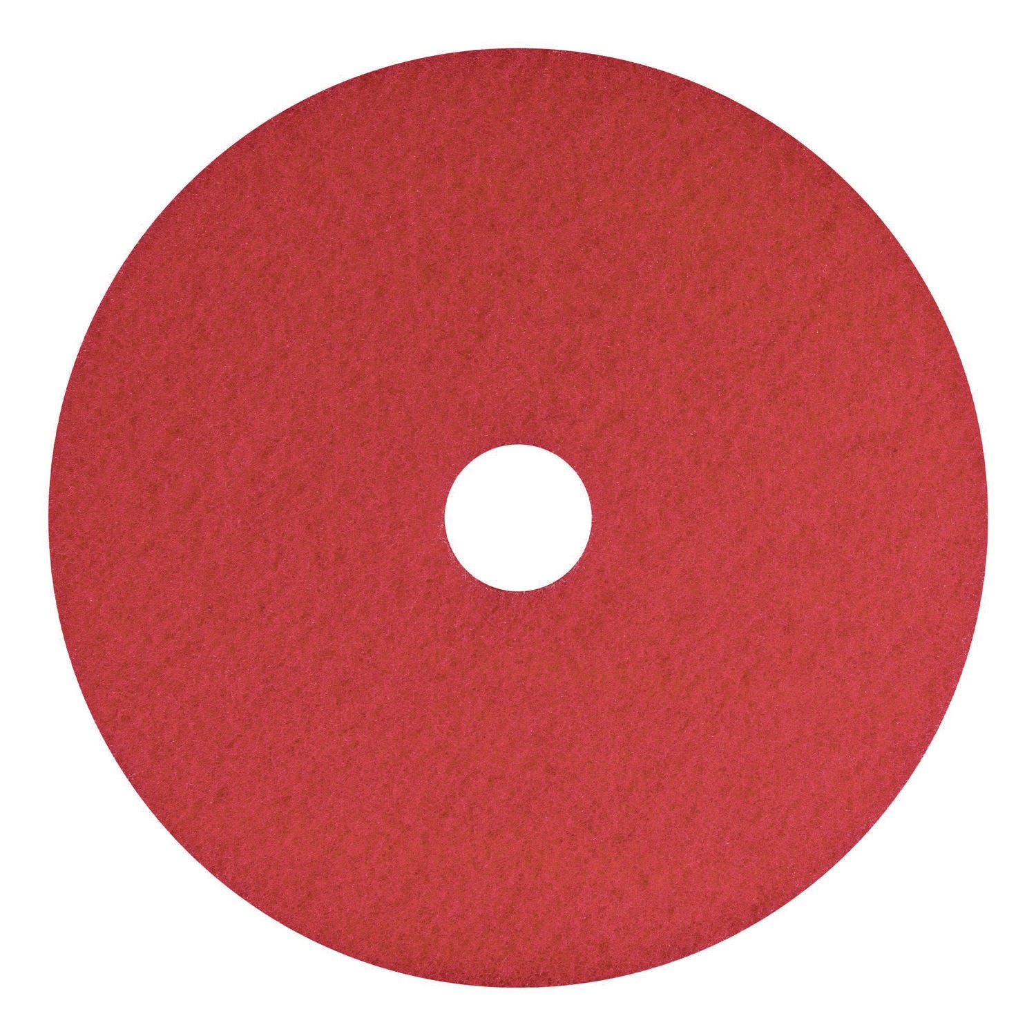 Americo® Buffing Pads, 16" Diameter, Red, 5/Carton