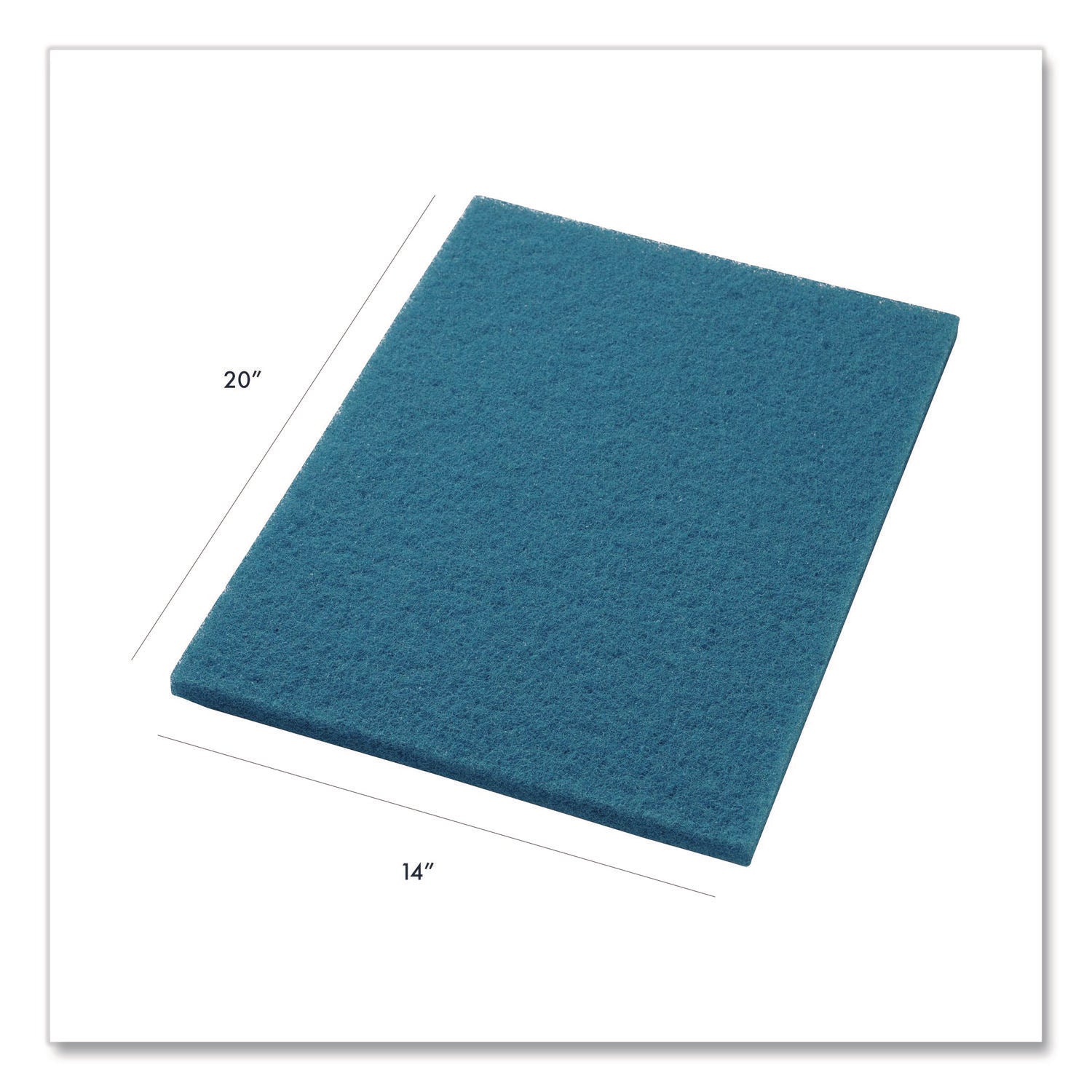 Americo® Blue Cleaner Pad, 14 x 20, Blue, 5/Carton