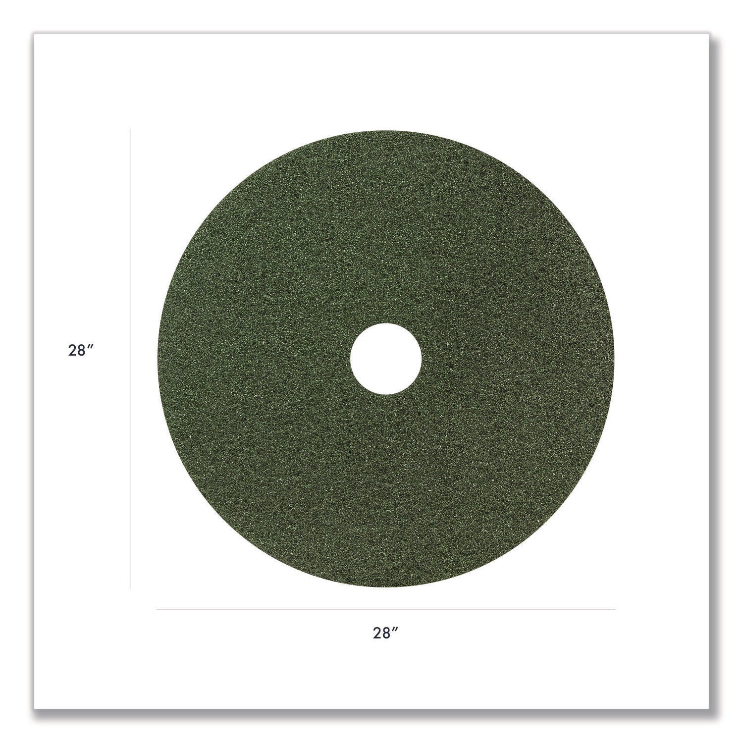 Americo® Black Diamond 3000 Grit Diamond Pad, 28" Diameter, Black/Green, 2/Carton