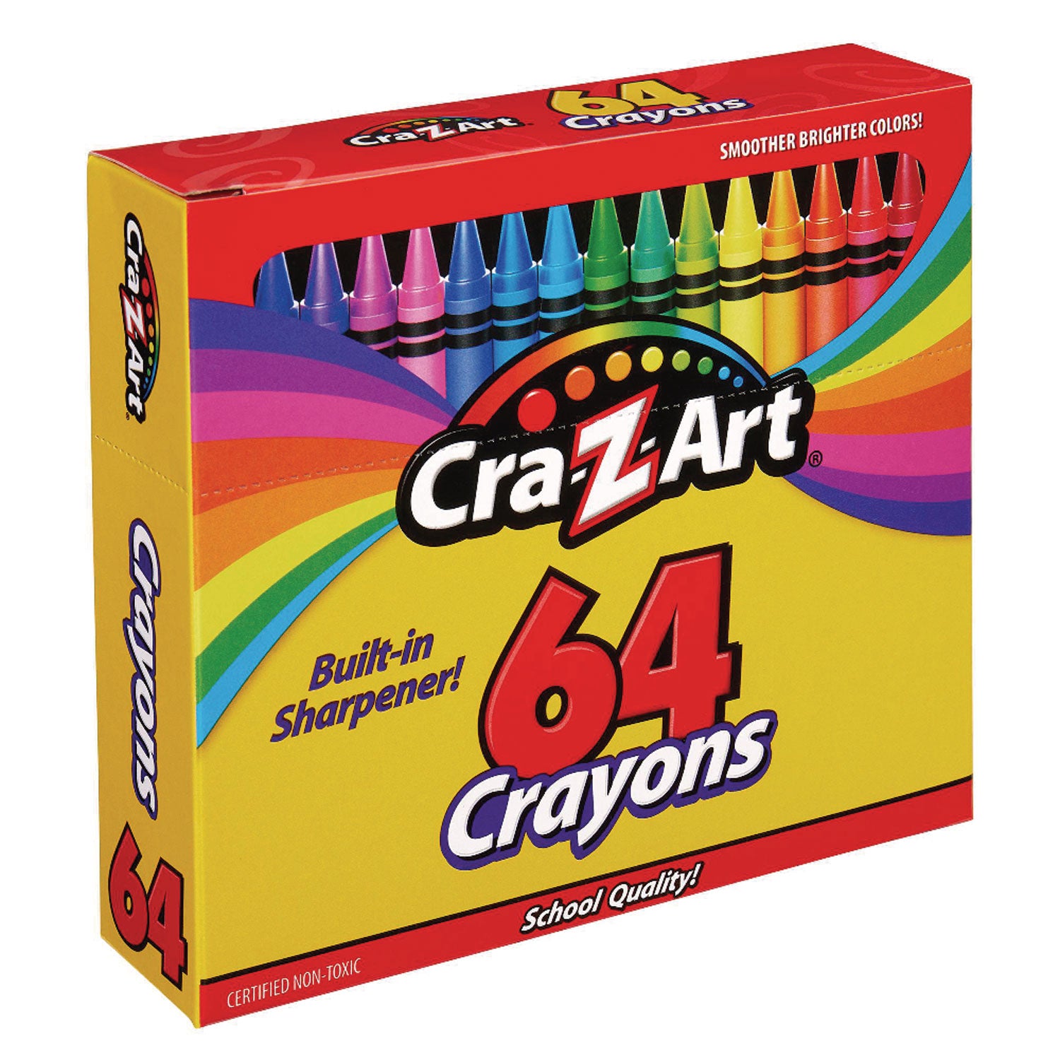 Cra-Z-Art® Crayons, 64 Assorted Colors, 64/pack