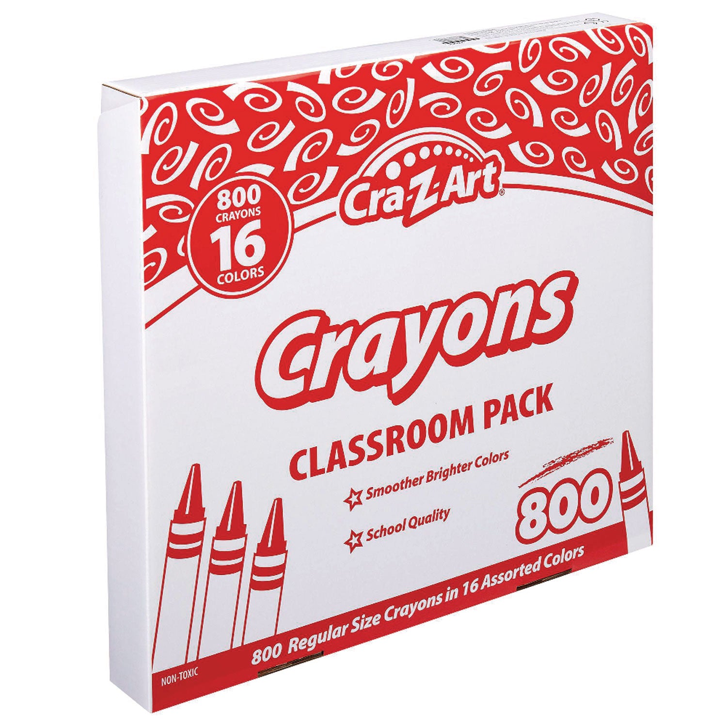 Cra-Z-Art® Crayons, 16 Assorted Colors, 800/pack