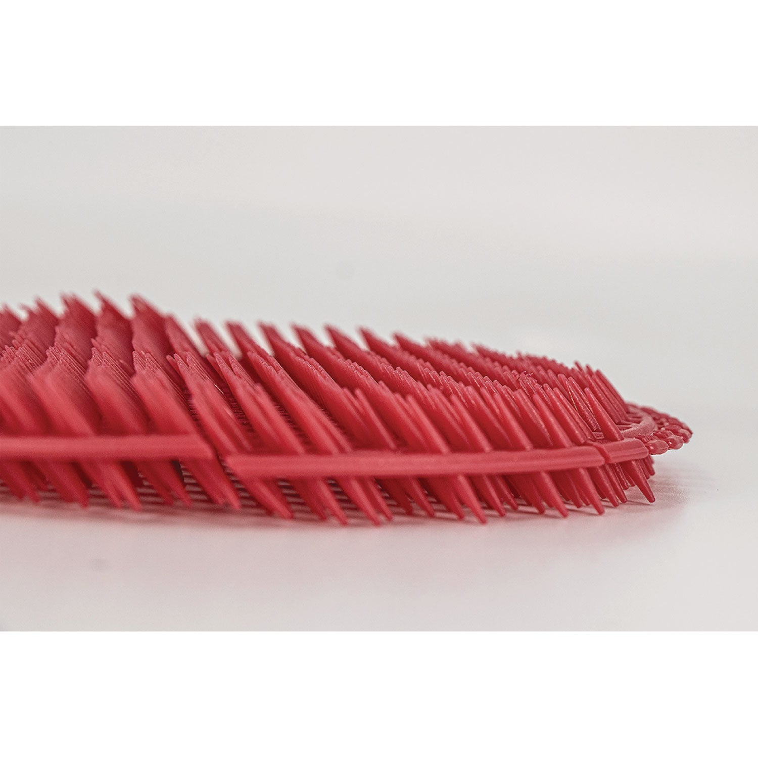 Fresh Products Slant7 With Terminator Urinal Screen, Evergreen Scent, Red, 30/carton