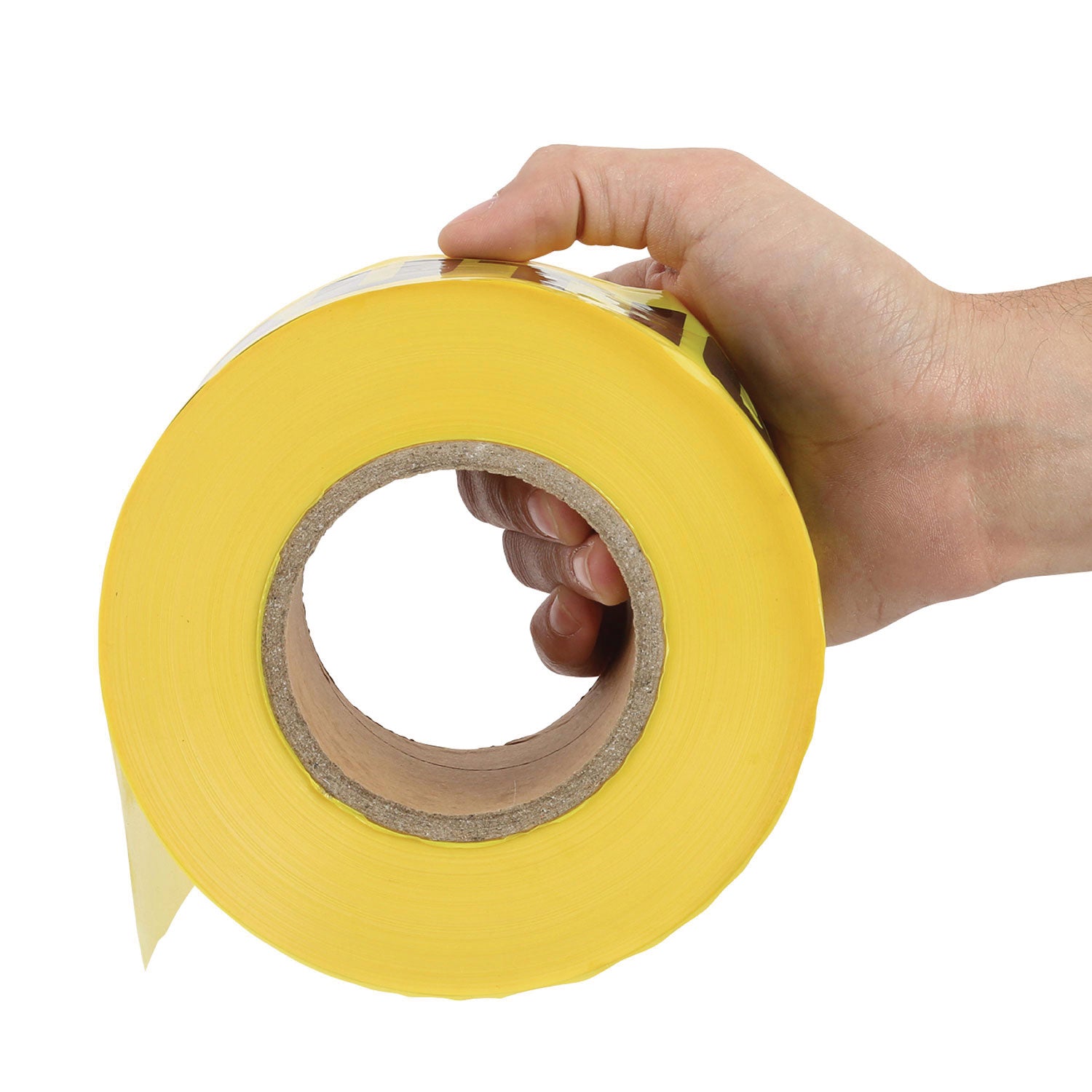 Great Neck® Caution Safety Tape, Non-Adhesive, 3" X 1,000 Ft, Yellow