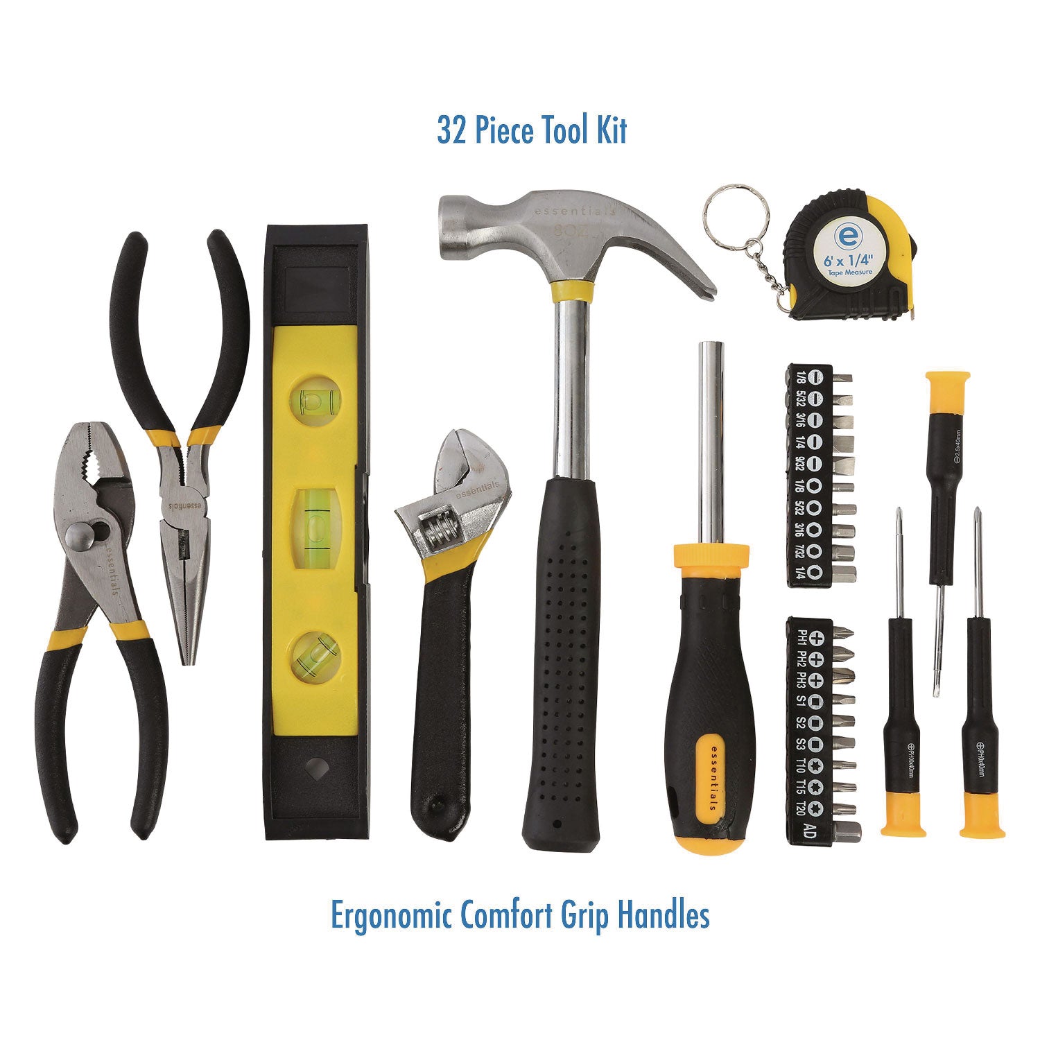 Great Neck® 32-Piece Expanded Tool Kit With Bag