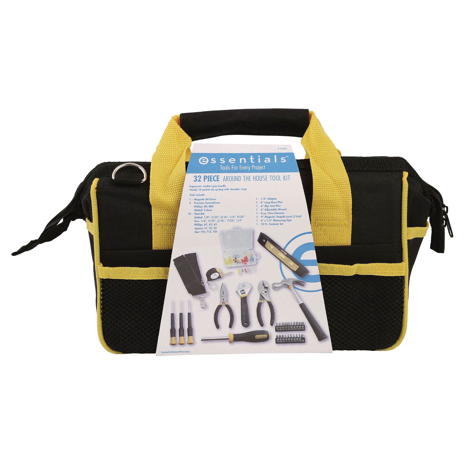 Great Neck® 32-Piece Expanded Tool Kit With Bag