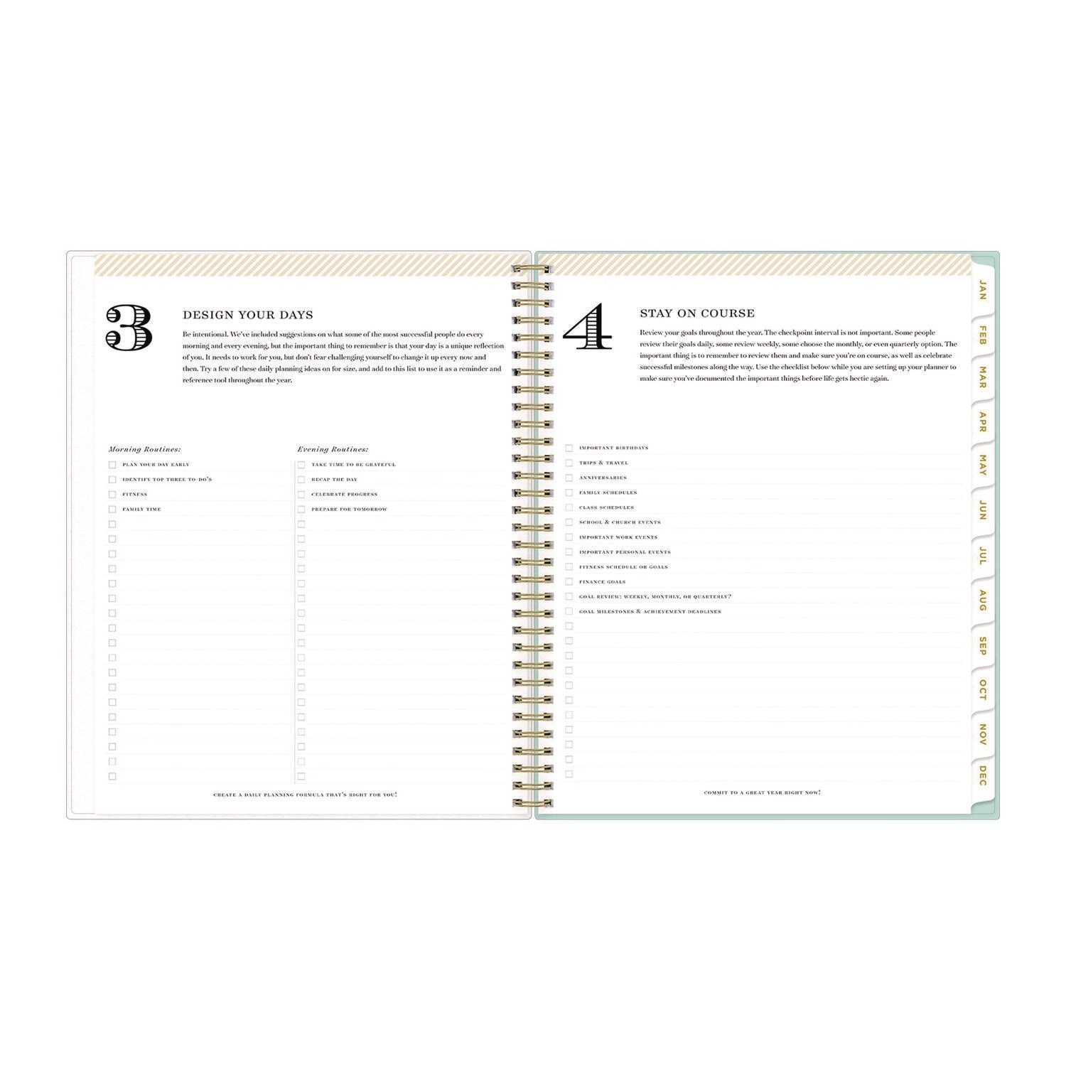 Blue Sky® Day Designer Secret Garden Mint Frosted Weekly/Monthly Planner, Floral Artwork, 11 x 8.5, 12-Month (Jan to Dec): 2025