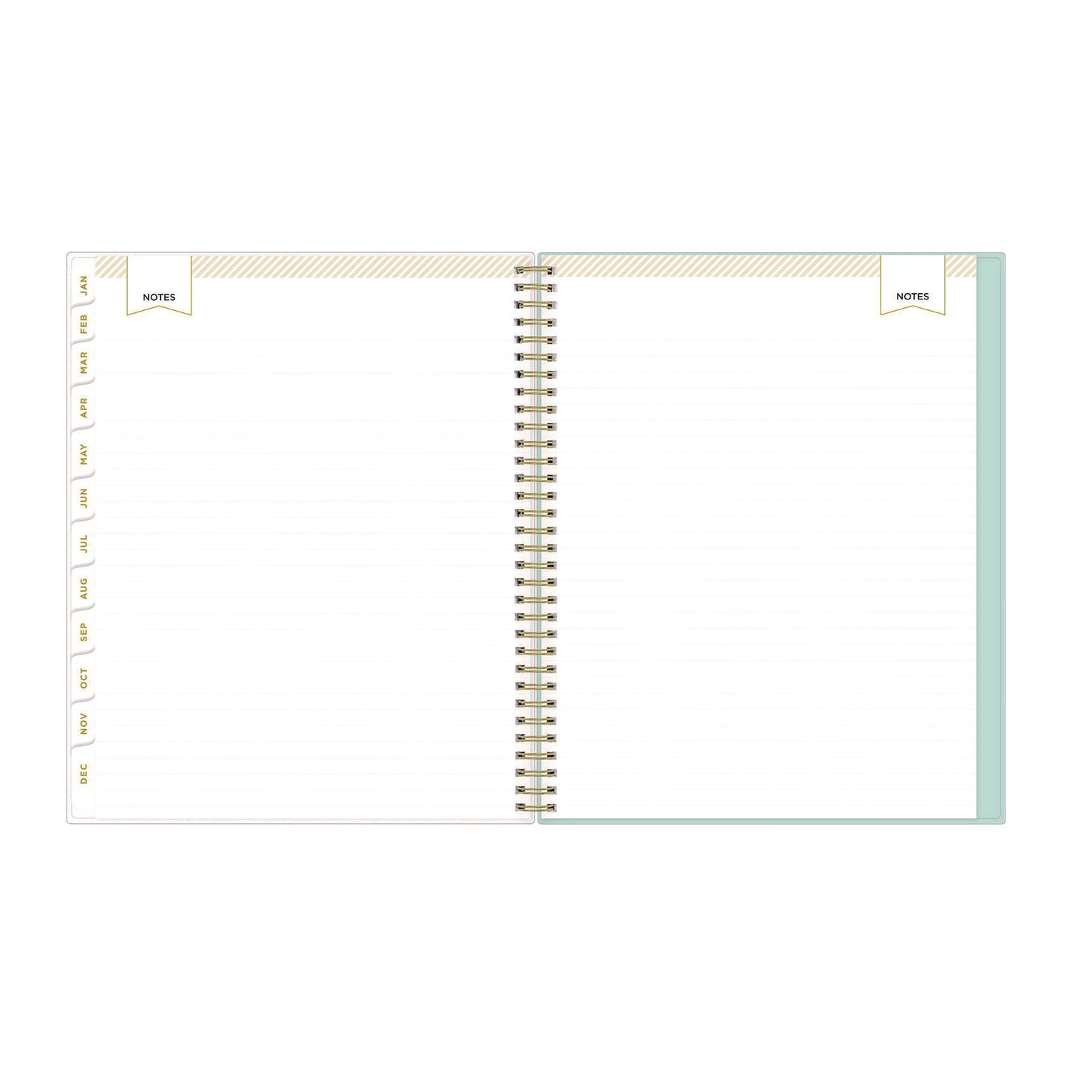 Blue Sky® Day Designer Secret Garden Mint Frosted Weekly/Monthly Planner, Floral Artwork, 11 x 8.5, 12-Month (Jan to Dec): 2025