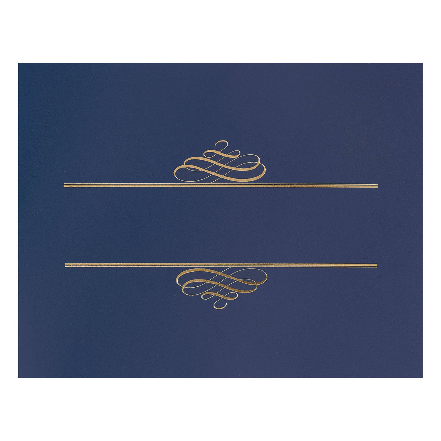 Great Papers!® Embossed Foil Certificate Holders, 80-lb Paper, Navy, 5/Pack